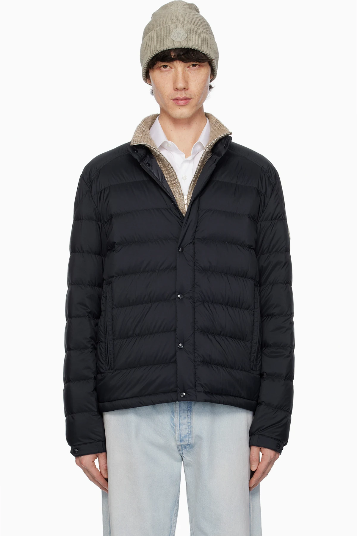 Navy Selves Short Down Jacket