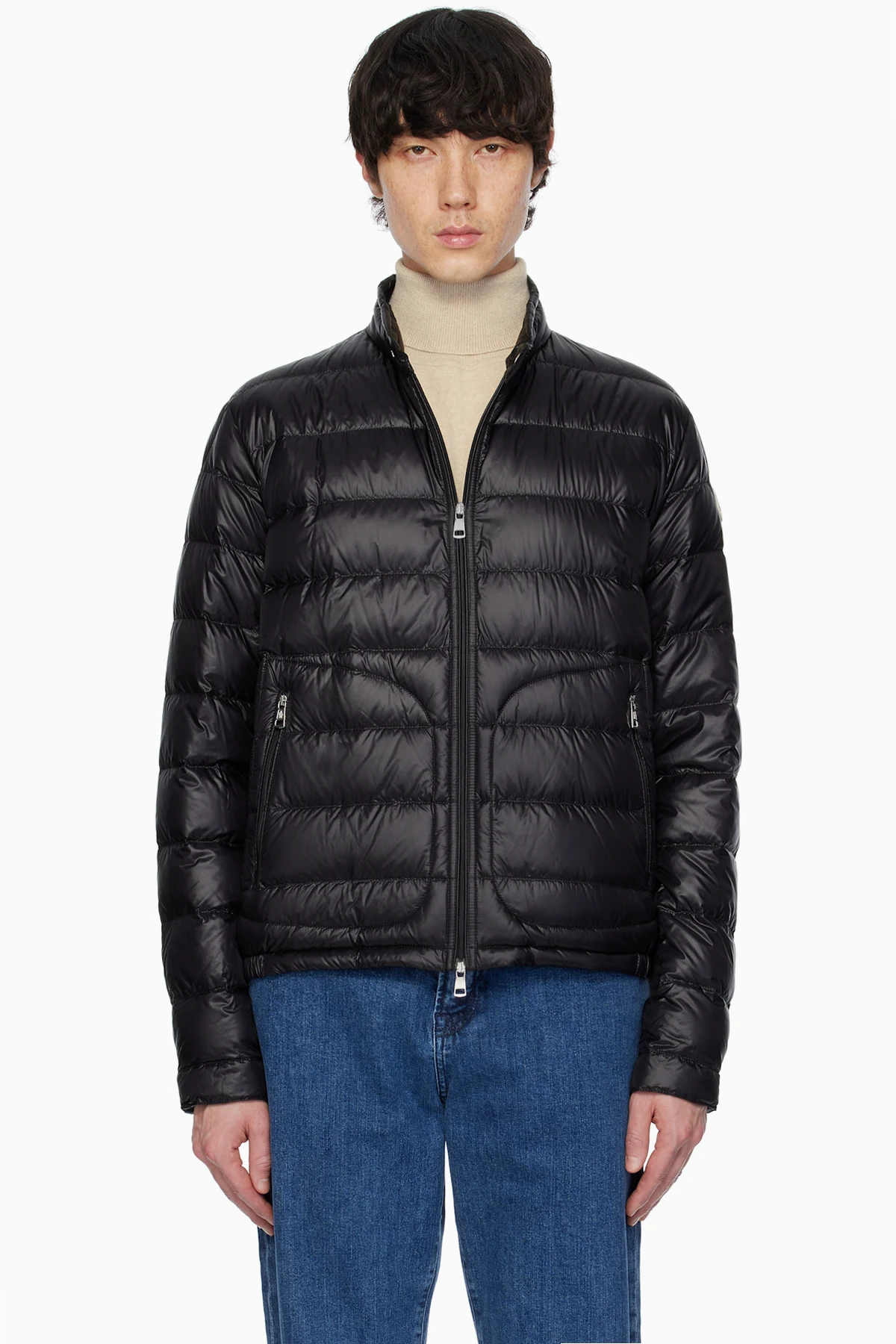 Black Acorus Short Down Jacket