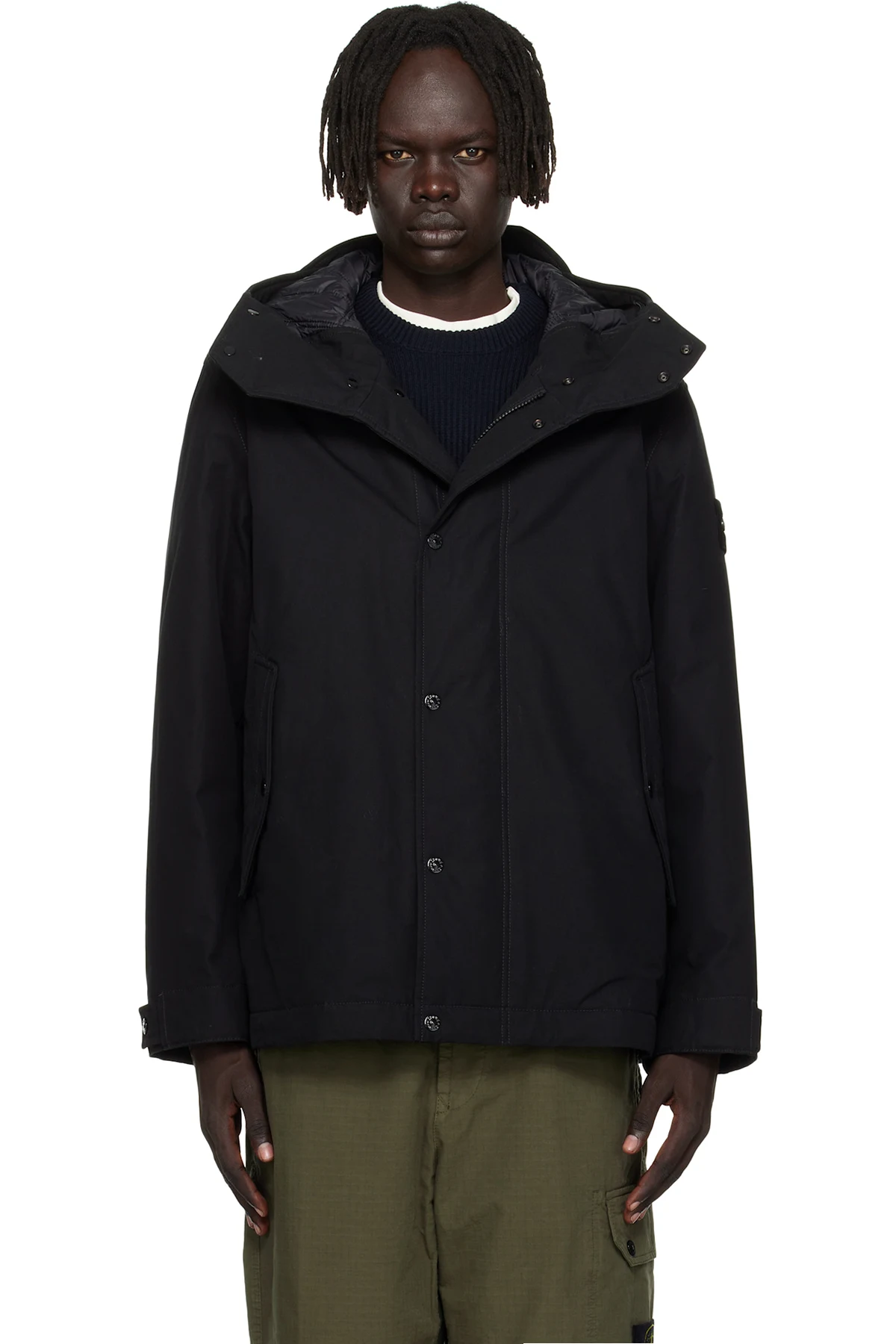 Black 4100105 Weatherproof Cotton Canvas Short Parka