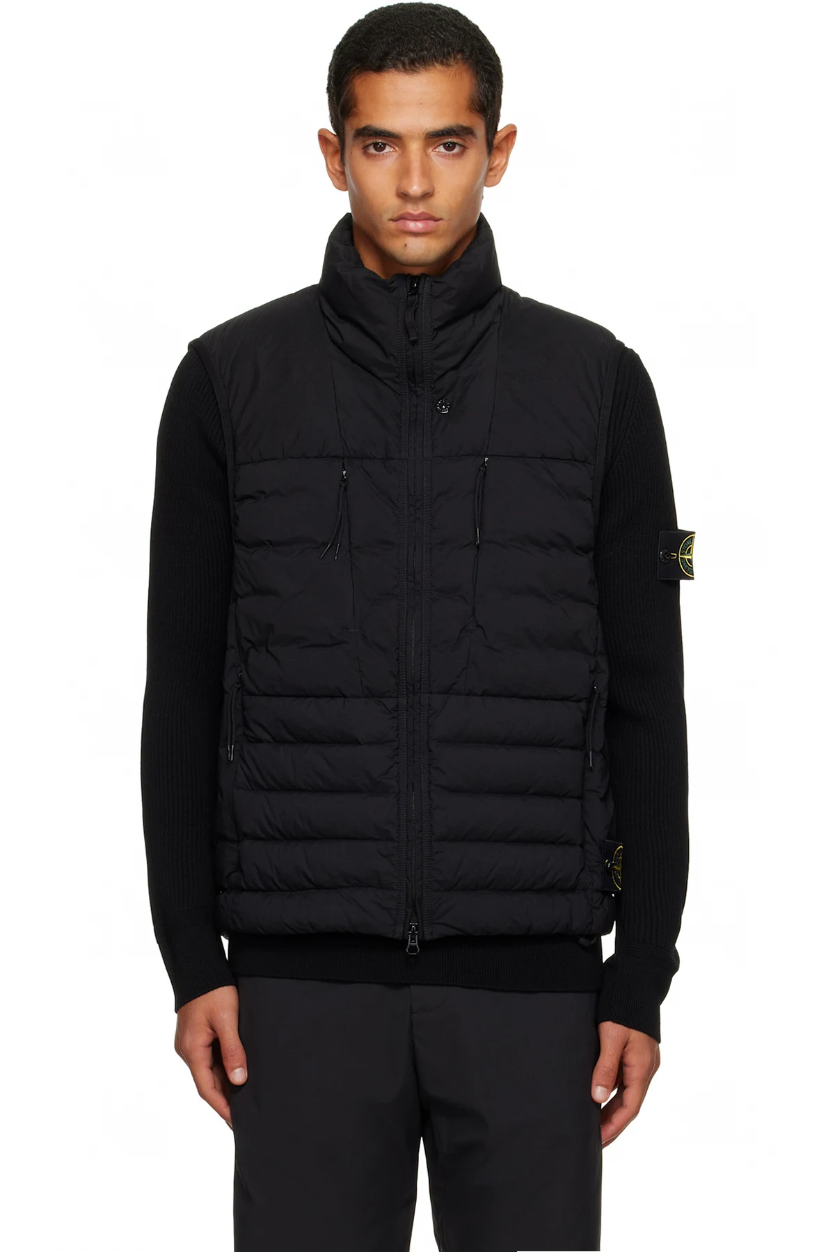 Black G100004 Seamless Tunnel Nylon Down-TC Vest