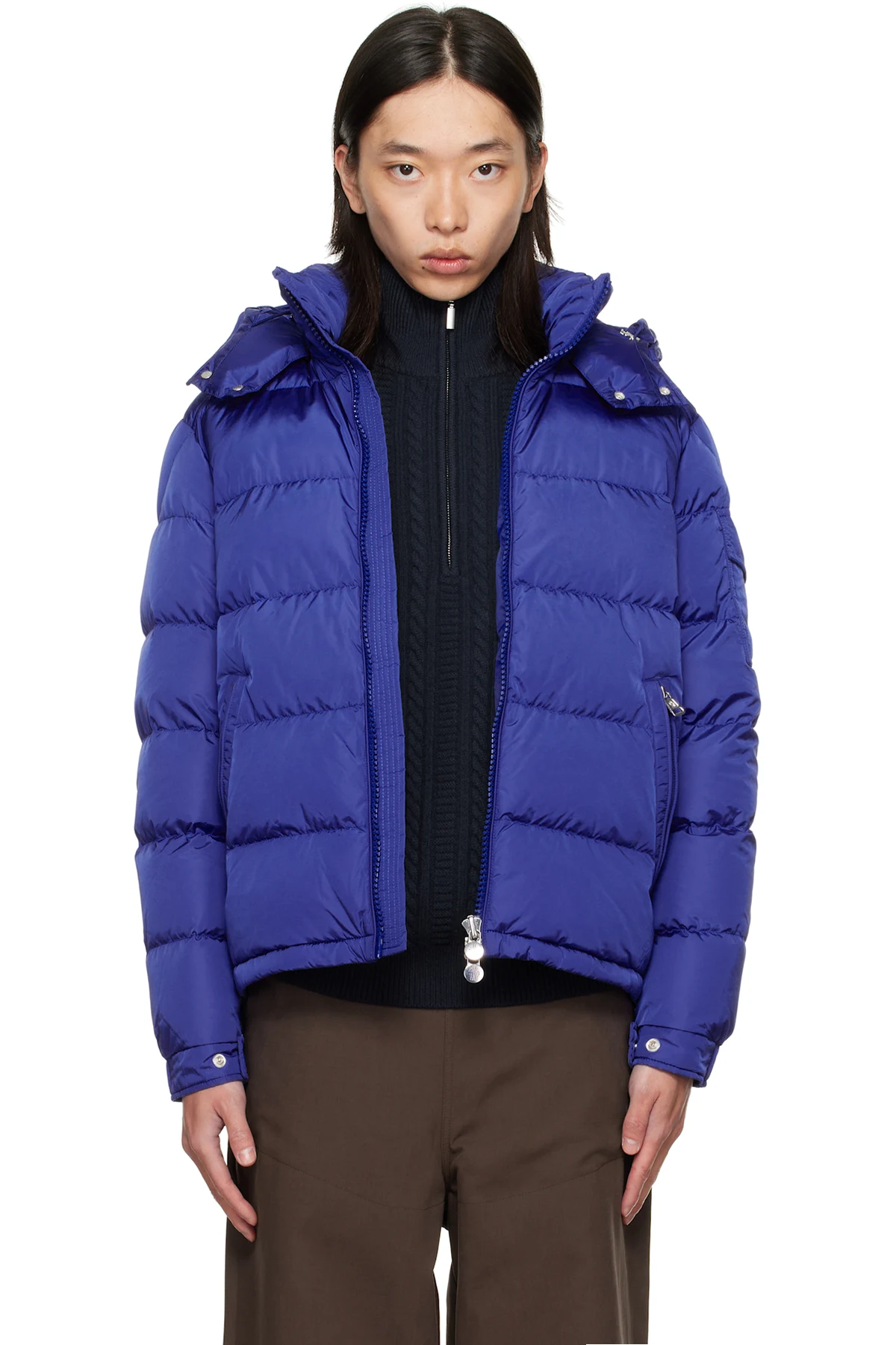 Blue Maya Short Down Jacket