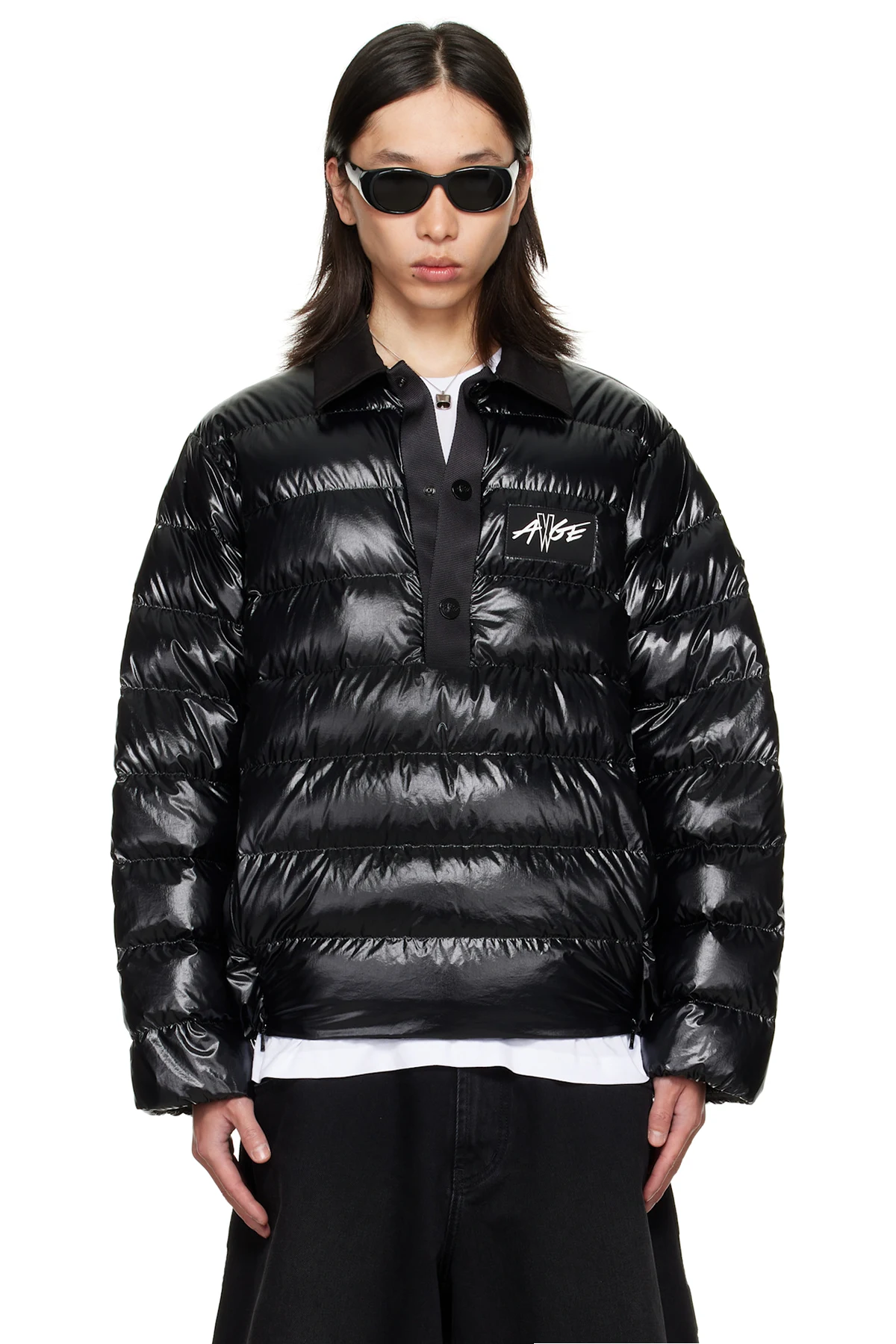 Moncler x A$AP Rocky Black Vardar Shirt Down Jacket
