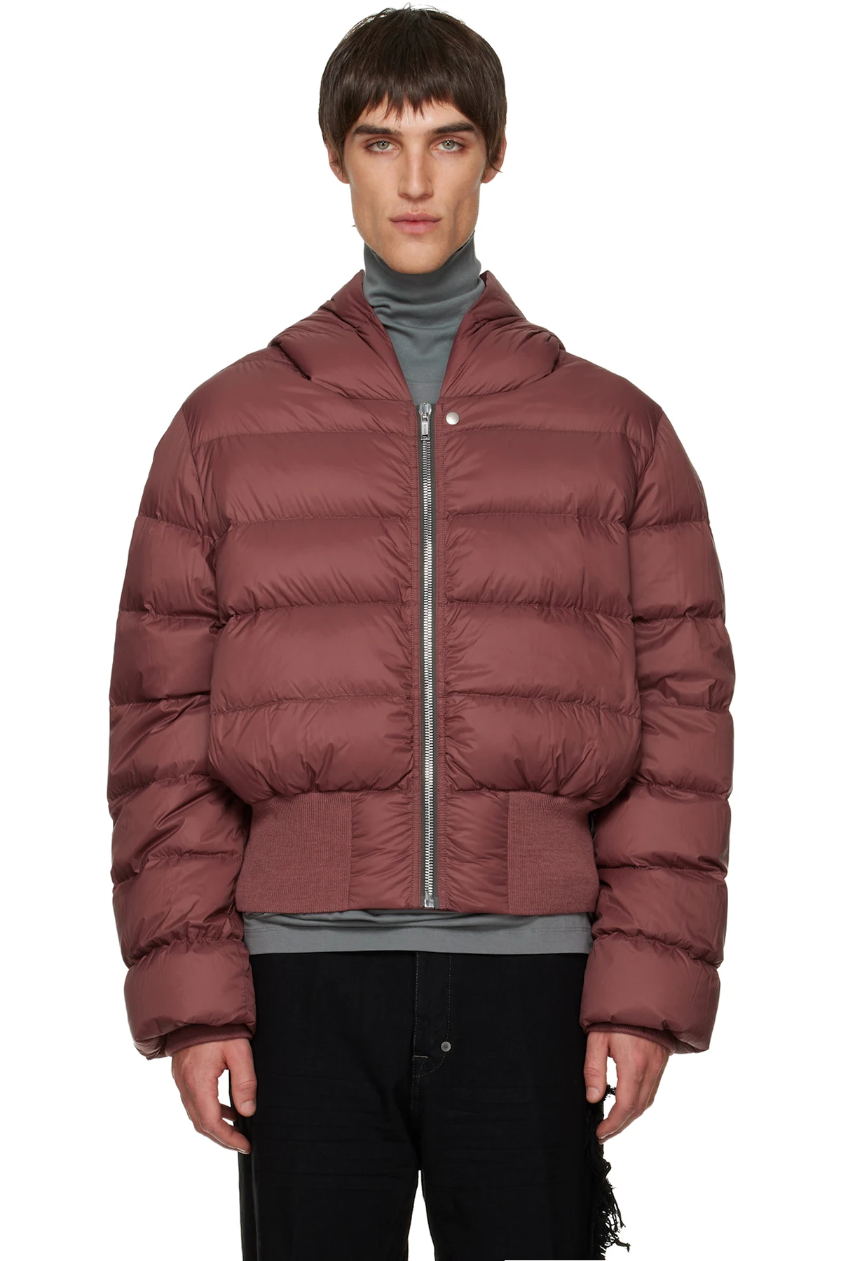 Pink Concordians Hooded Down Jacket