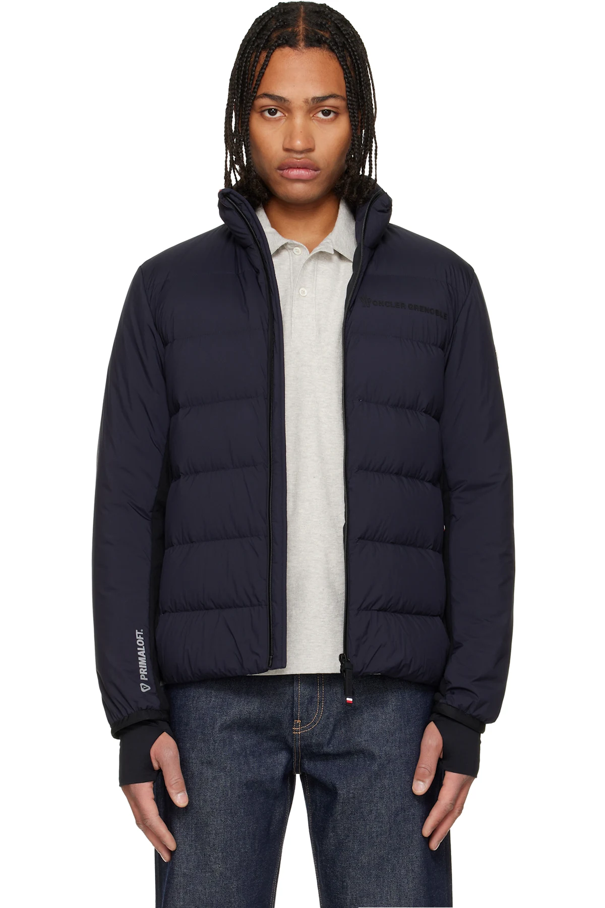 Navy Araripe Mid-Layer Down Jacket