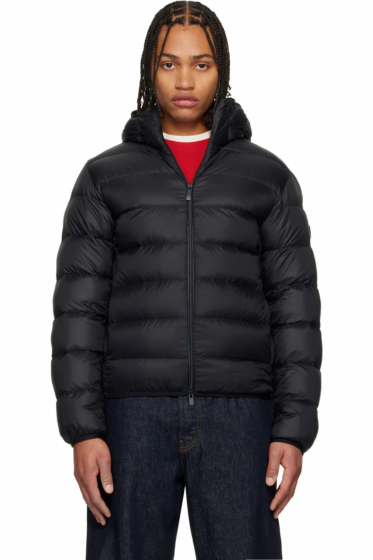 Black Erdon Short Down Jacket