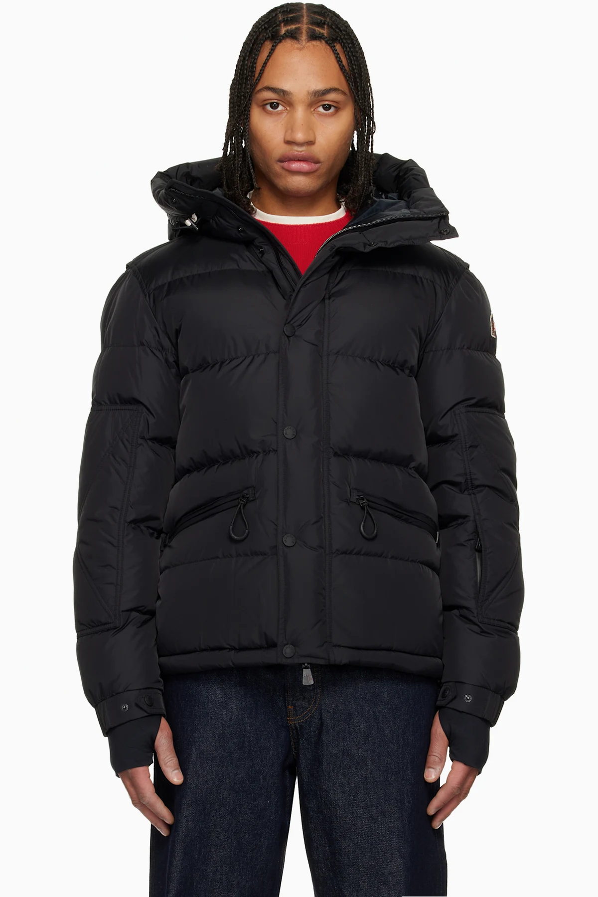 Black Kasanka Hooded Down Ski Jacket