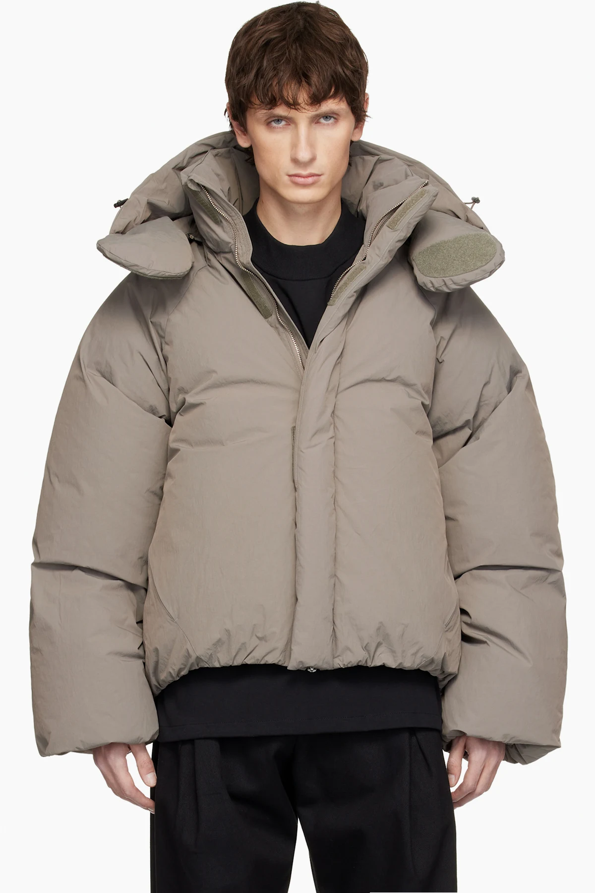 Taupe Space Down Coat