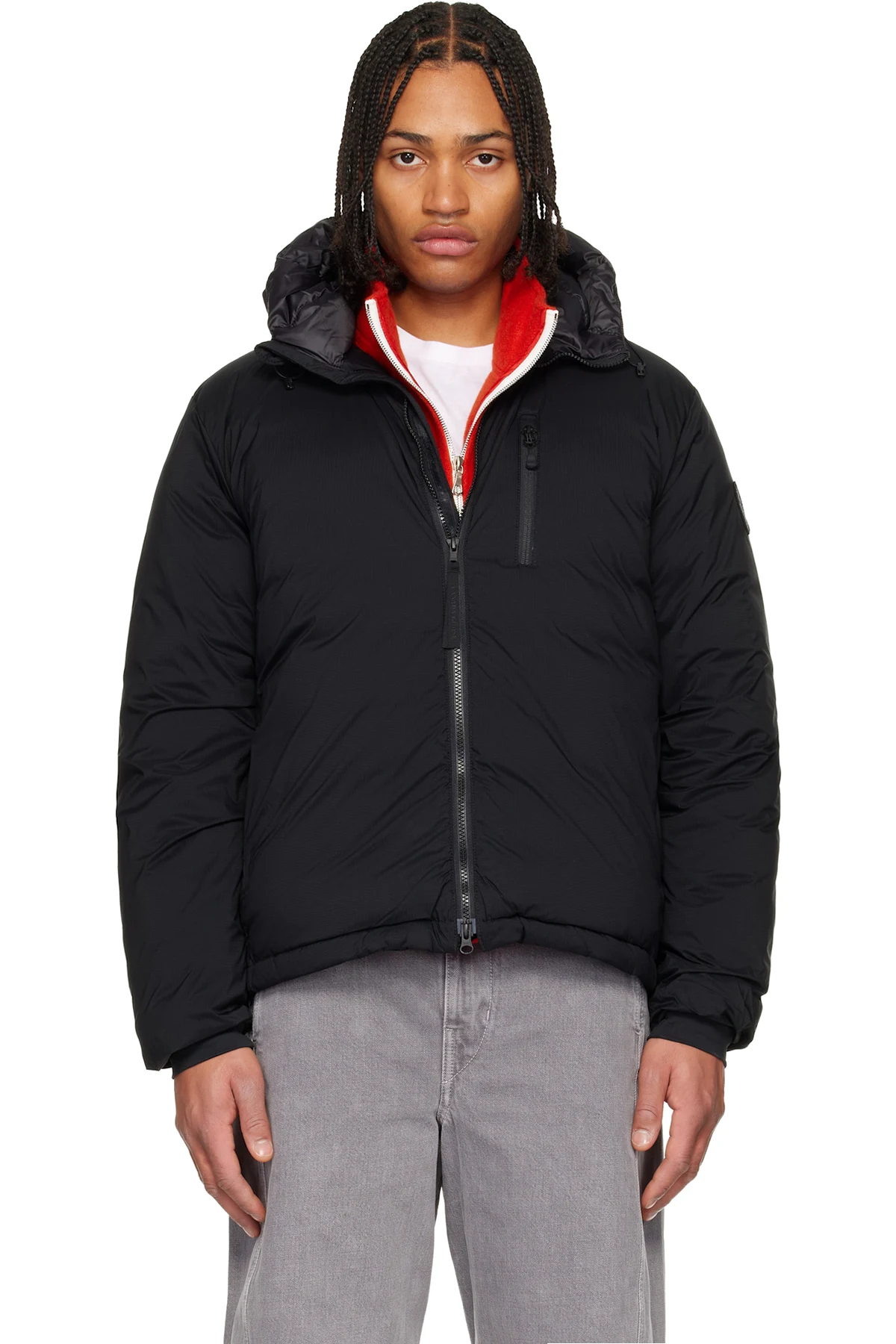 Black 'Black Label' Lodge Hooded Down Jacket