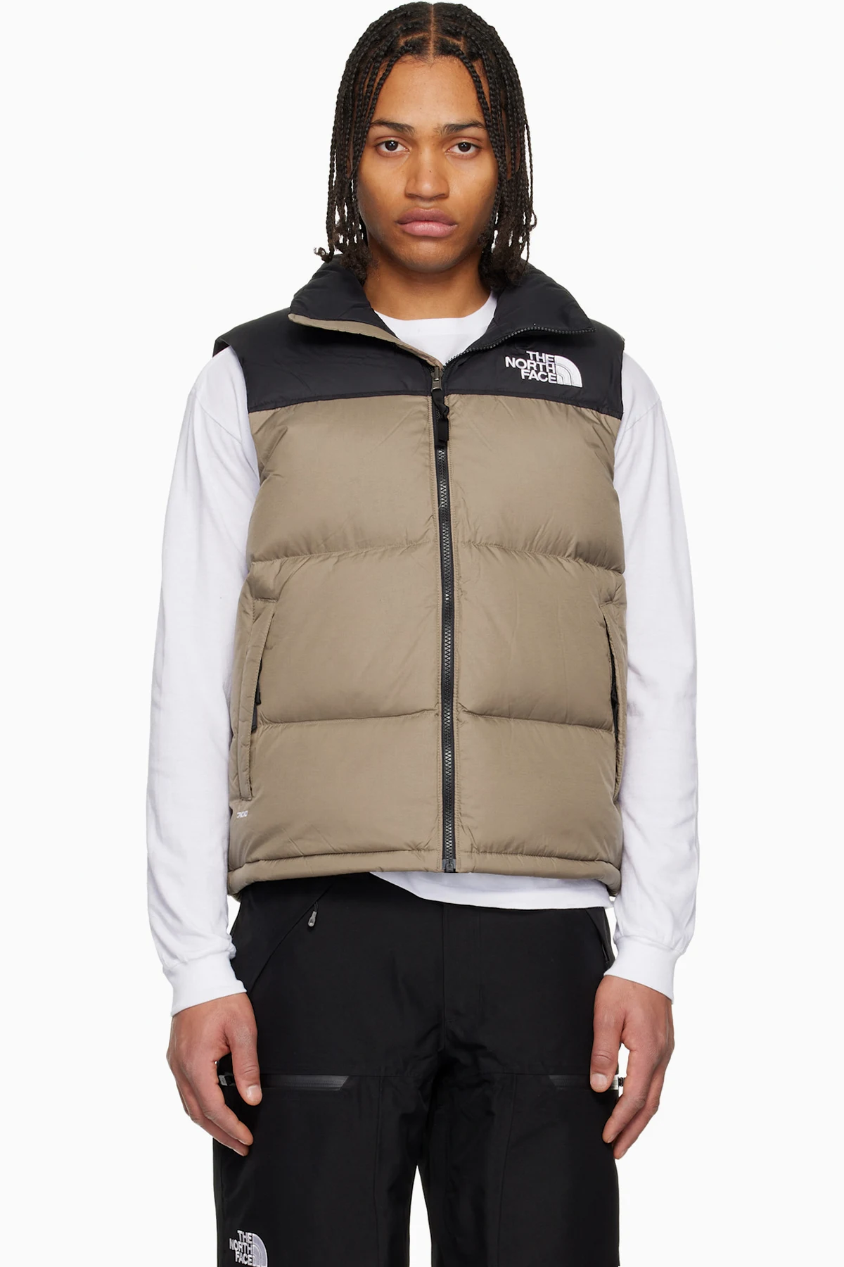 Beige 1996 Retro Nuptse Down Vest
