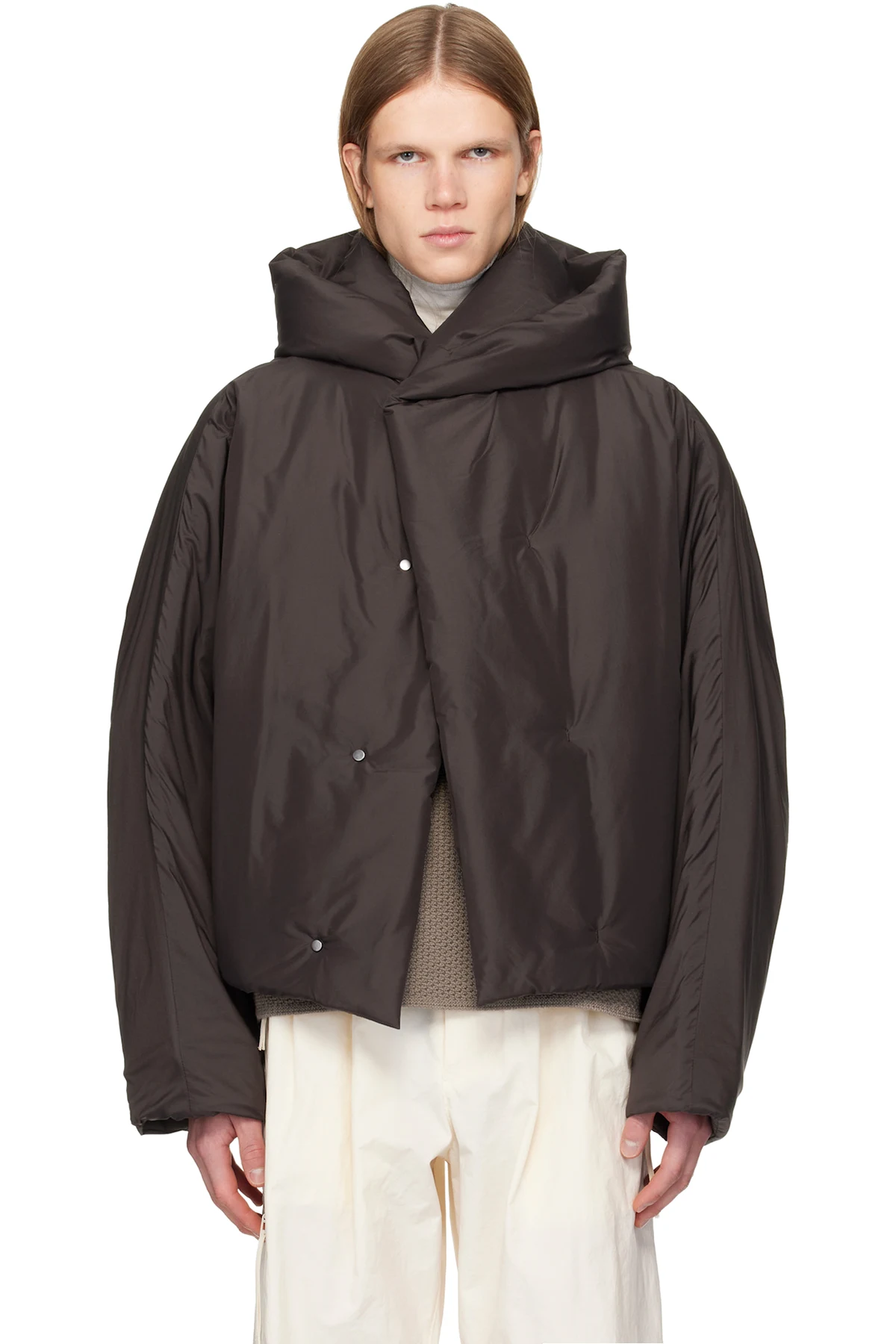 Brown Blouson Duvet Jacket