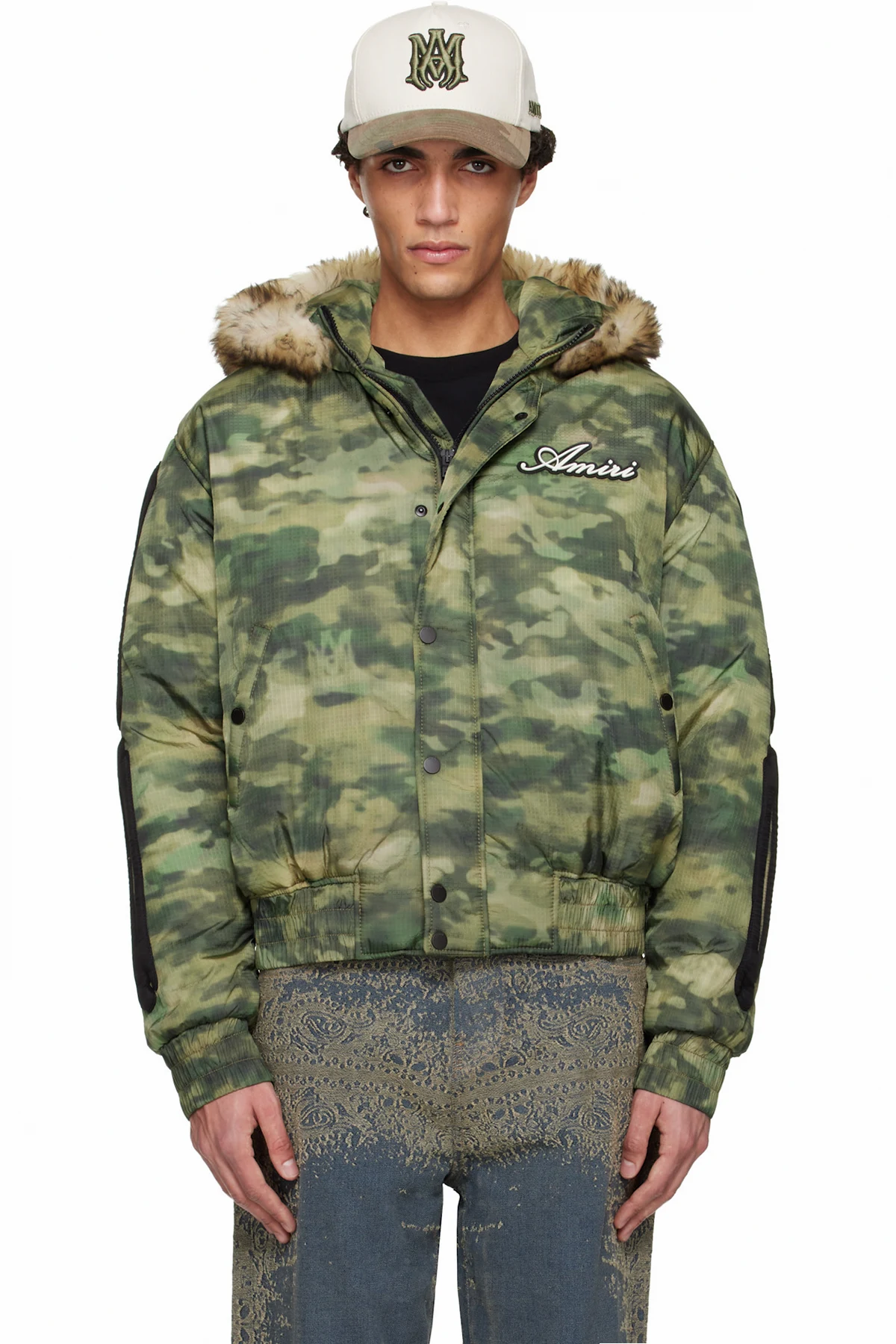 Green Bones Camo Hooded Jacket