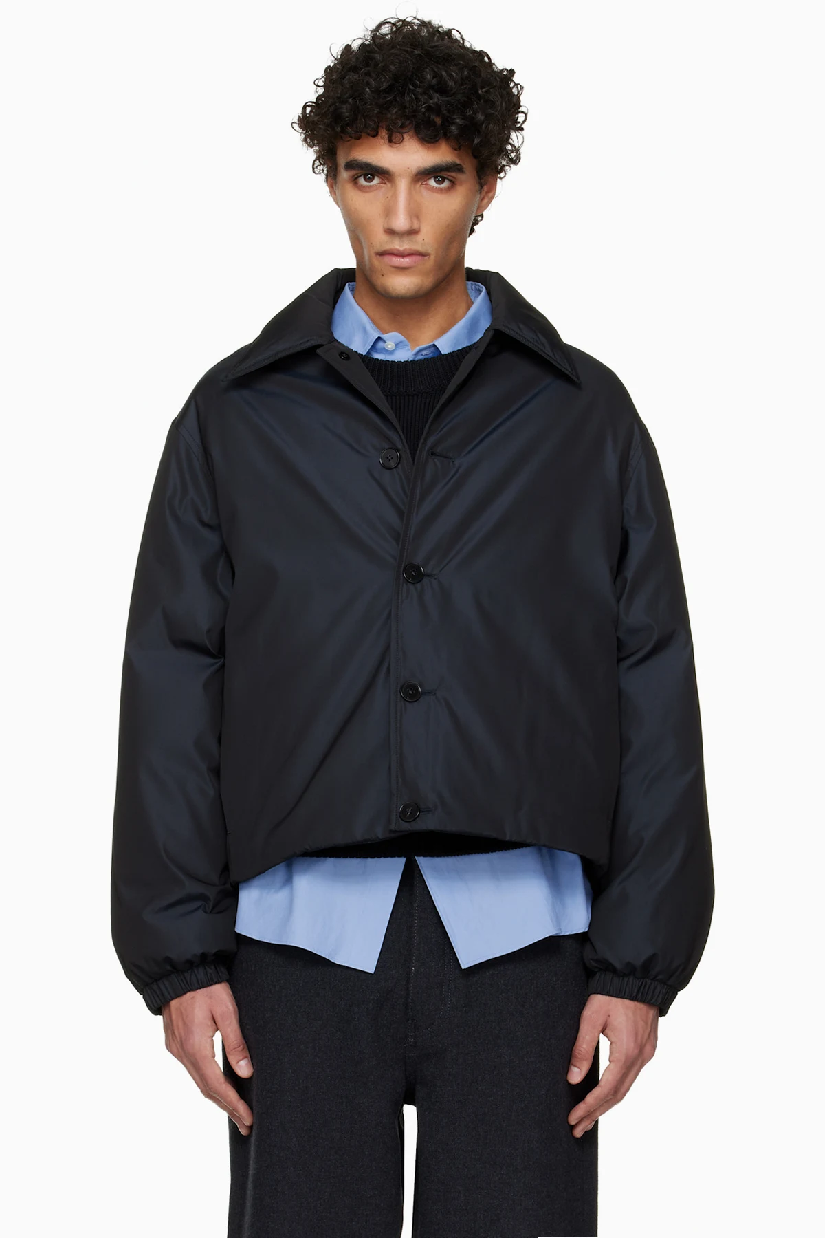 Black Blouson Jacket