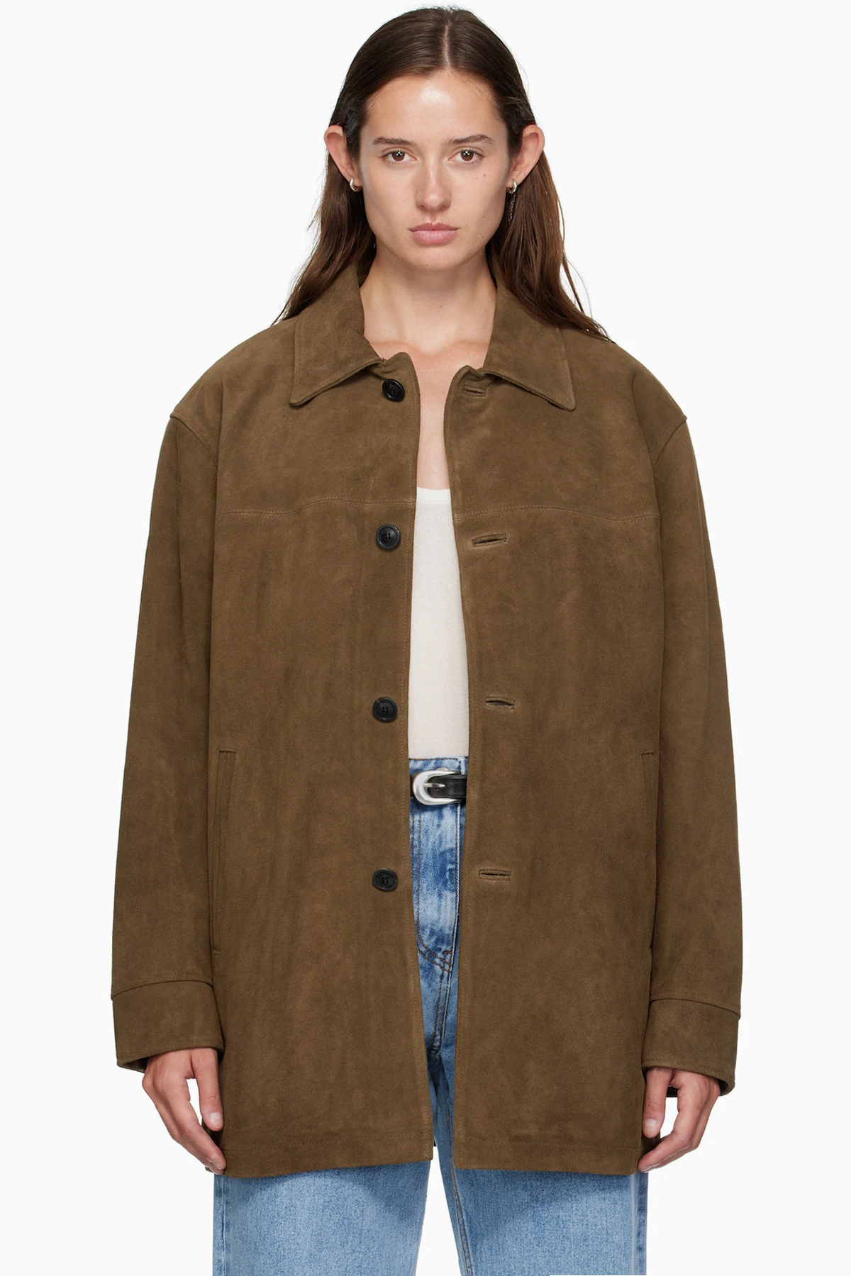 Brown Suede Car Jacket