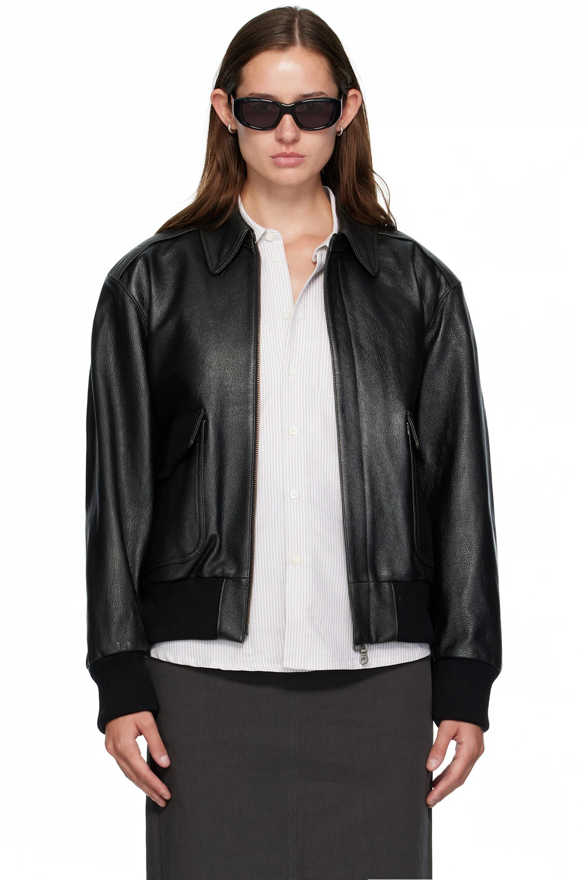 Black A2 Leather Jacket