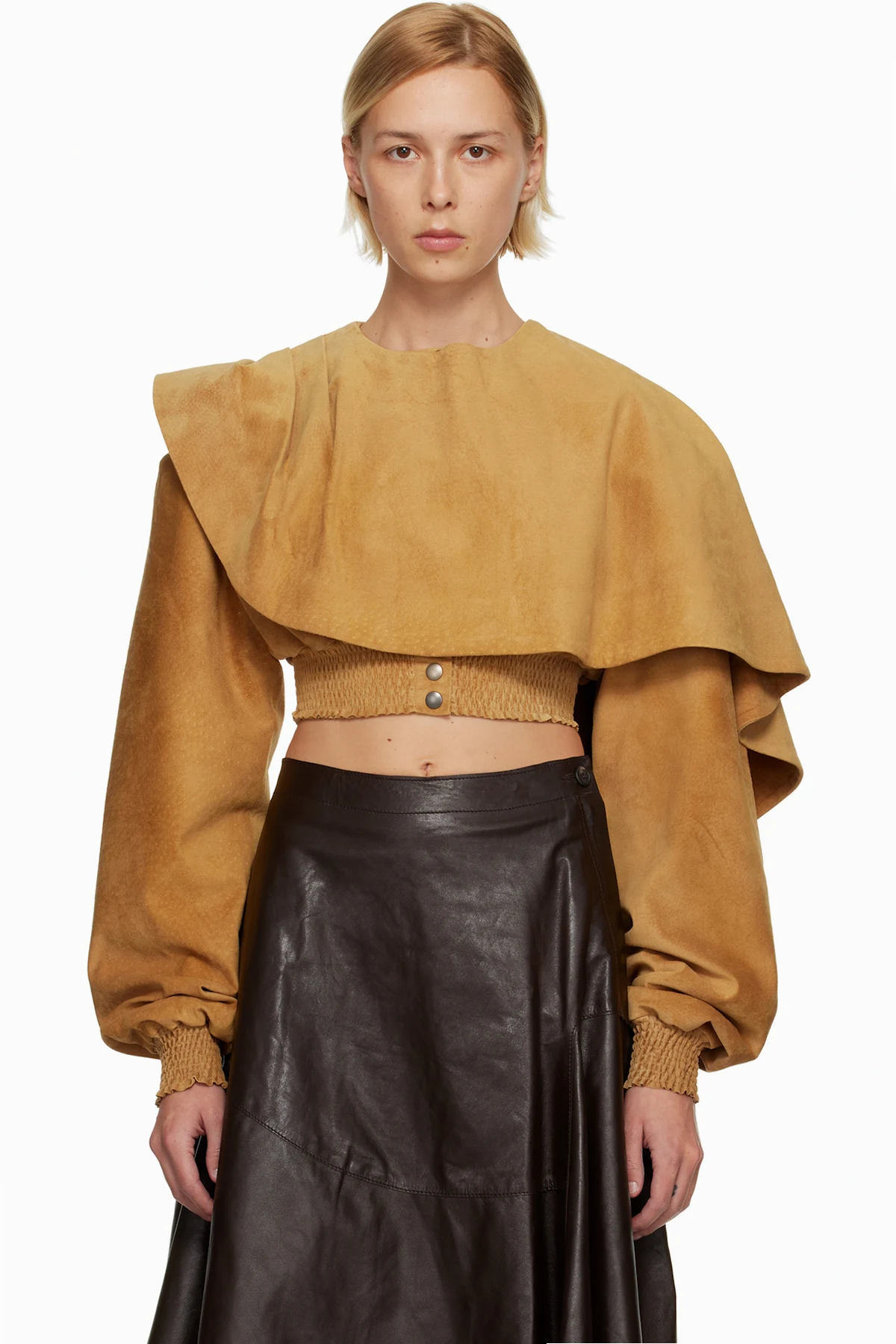 Tan Sally Suede Jacket