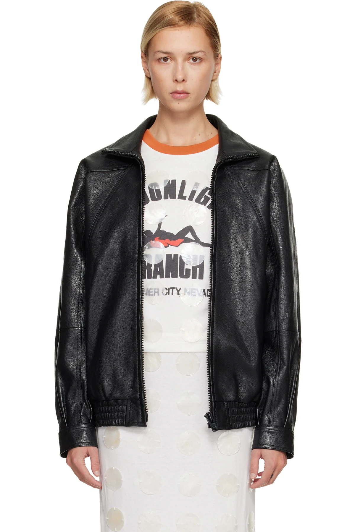 Batwing Leather Jacket