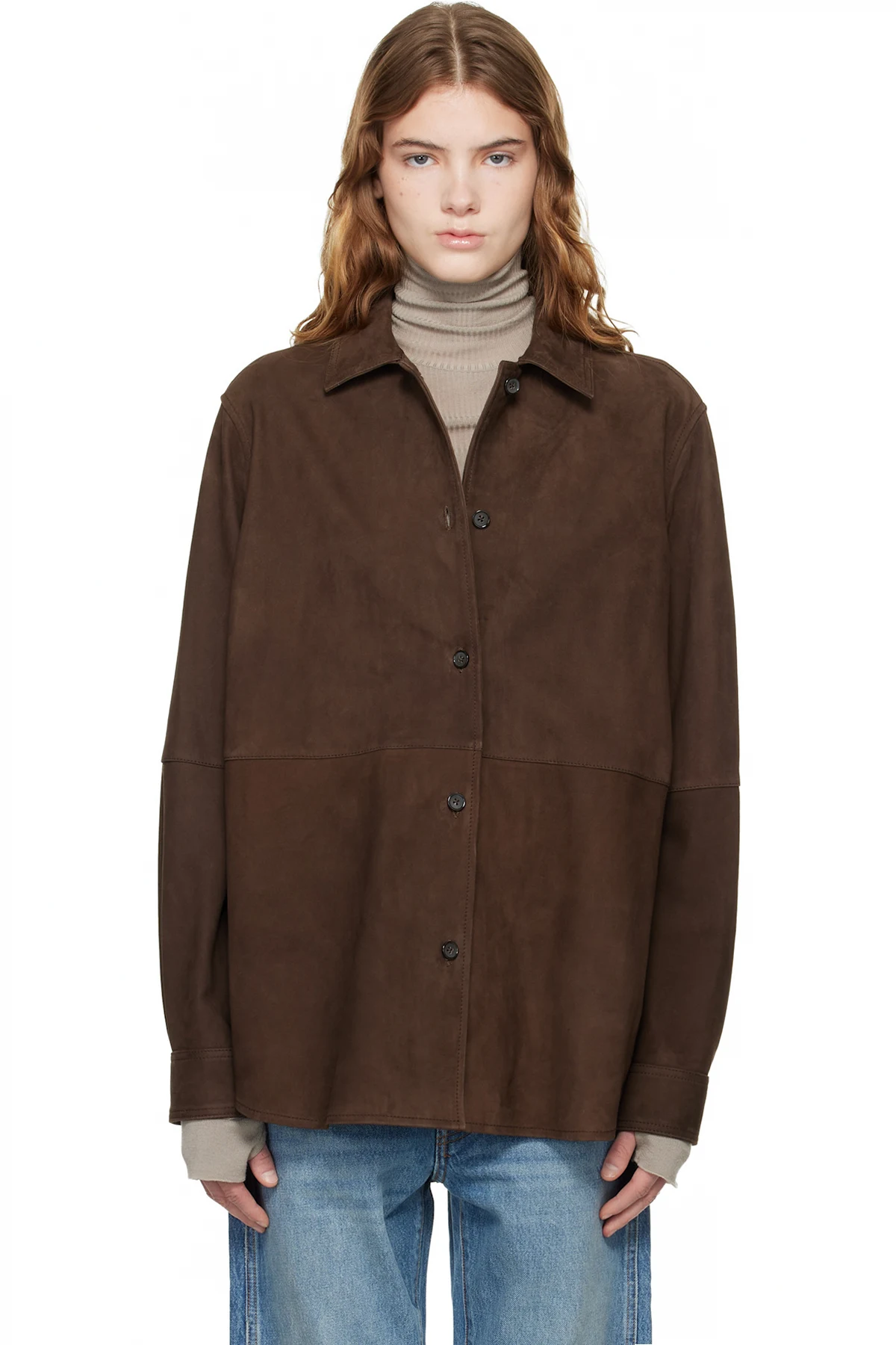 Brown Soft Suede Jacket