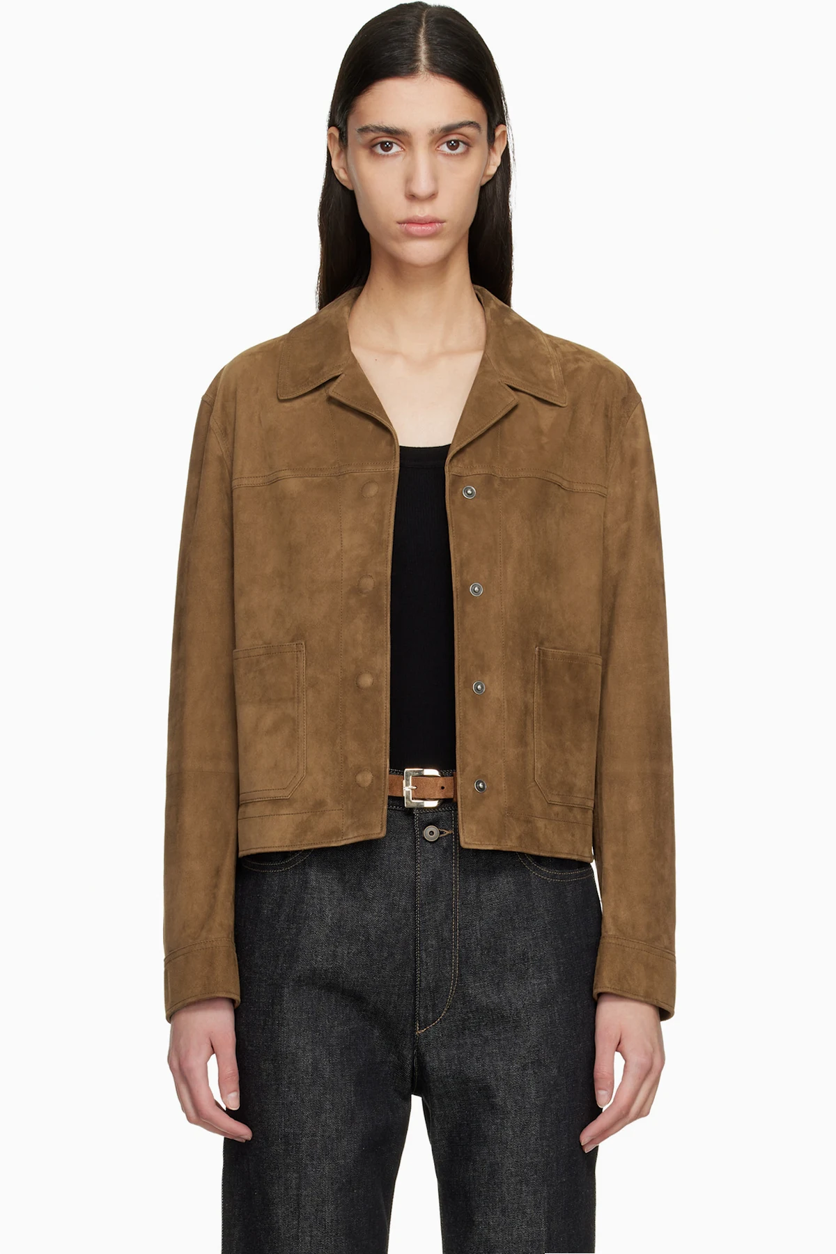 Tan Soft Lamb Suede Jacket