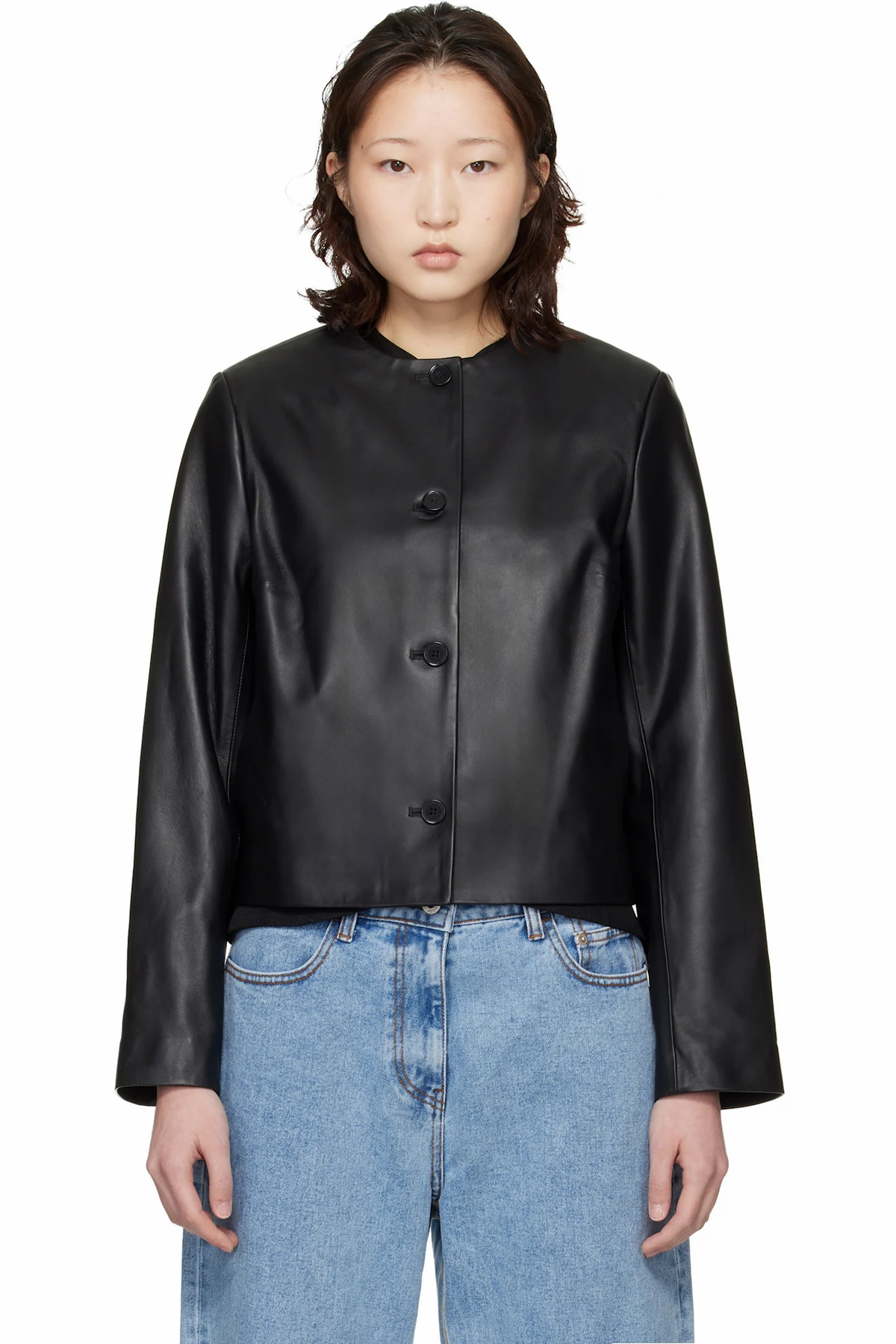 Black Raho Plongé Leather Jacket
