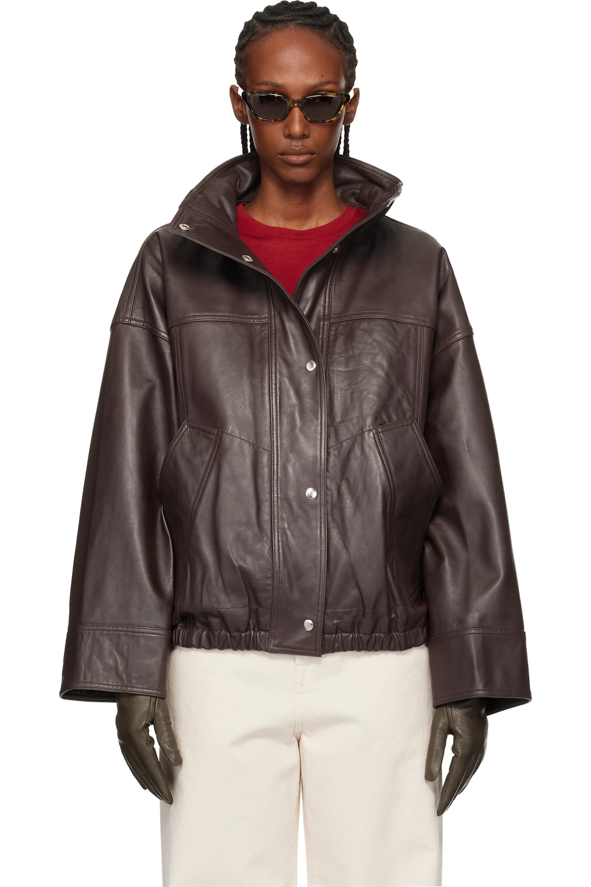 Brown Reinvented Leather Jacket