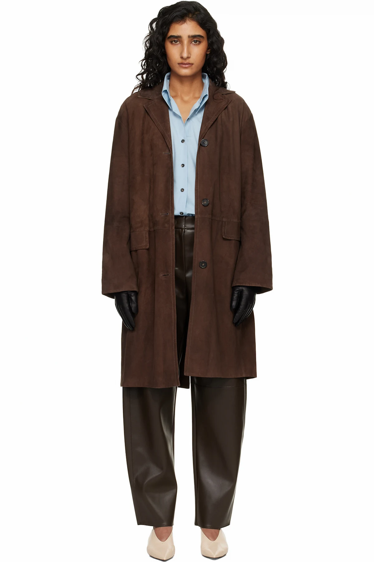 Brown Ortensia Suede Jacket