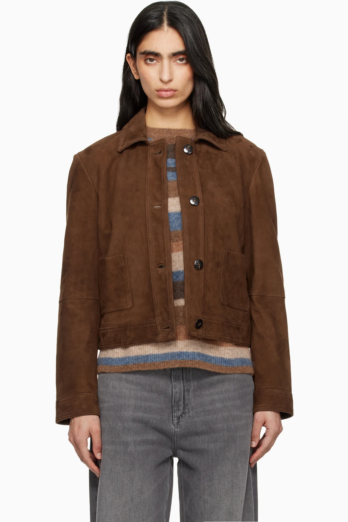 Tan Baia Suede Jacket