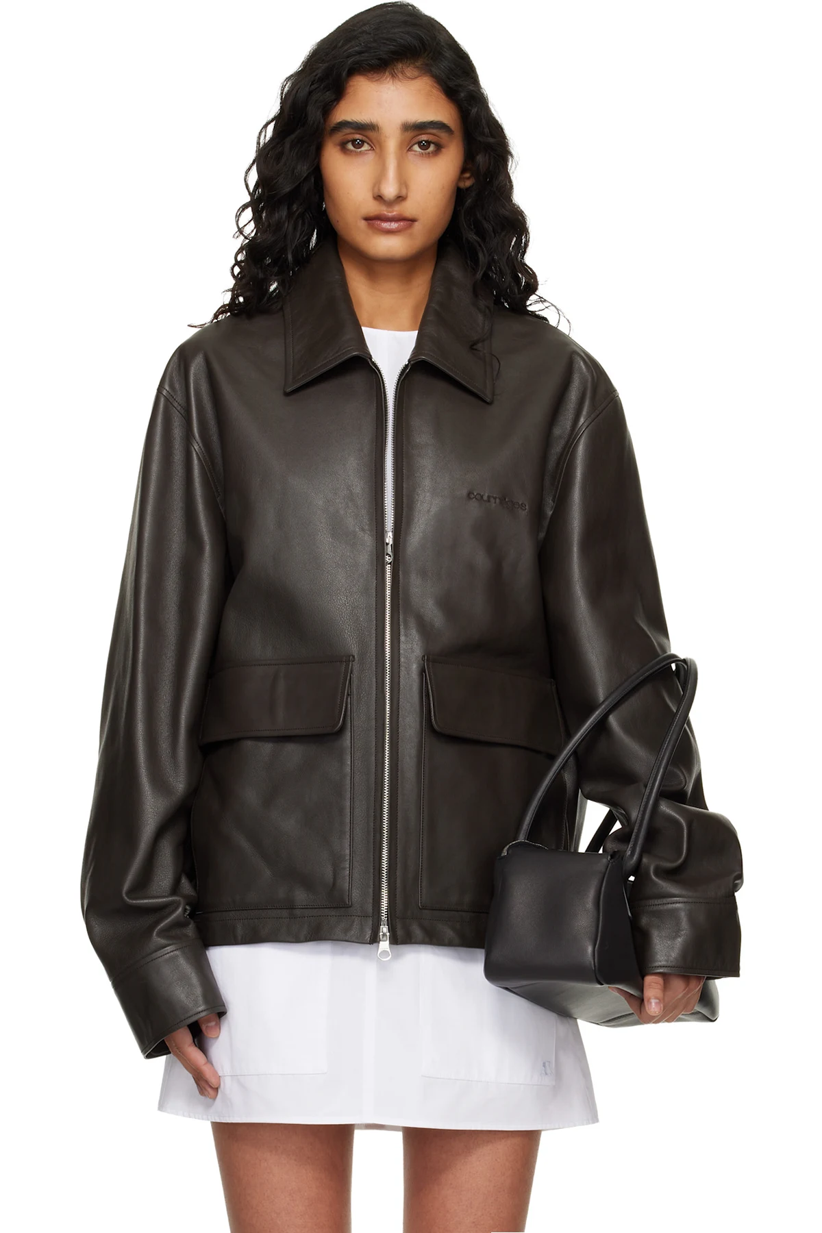 Brown 2-Pocket Leather Jacket