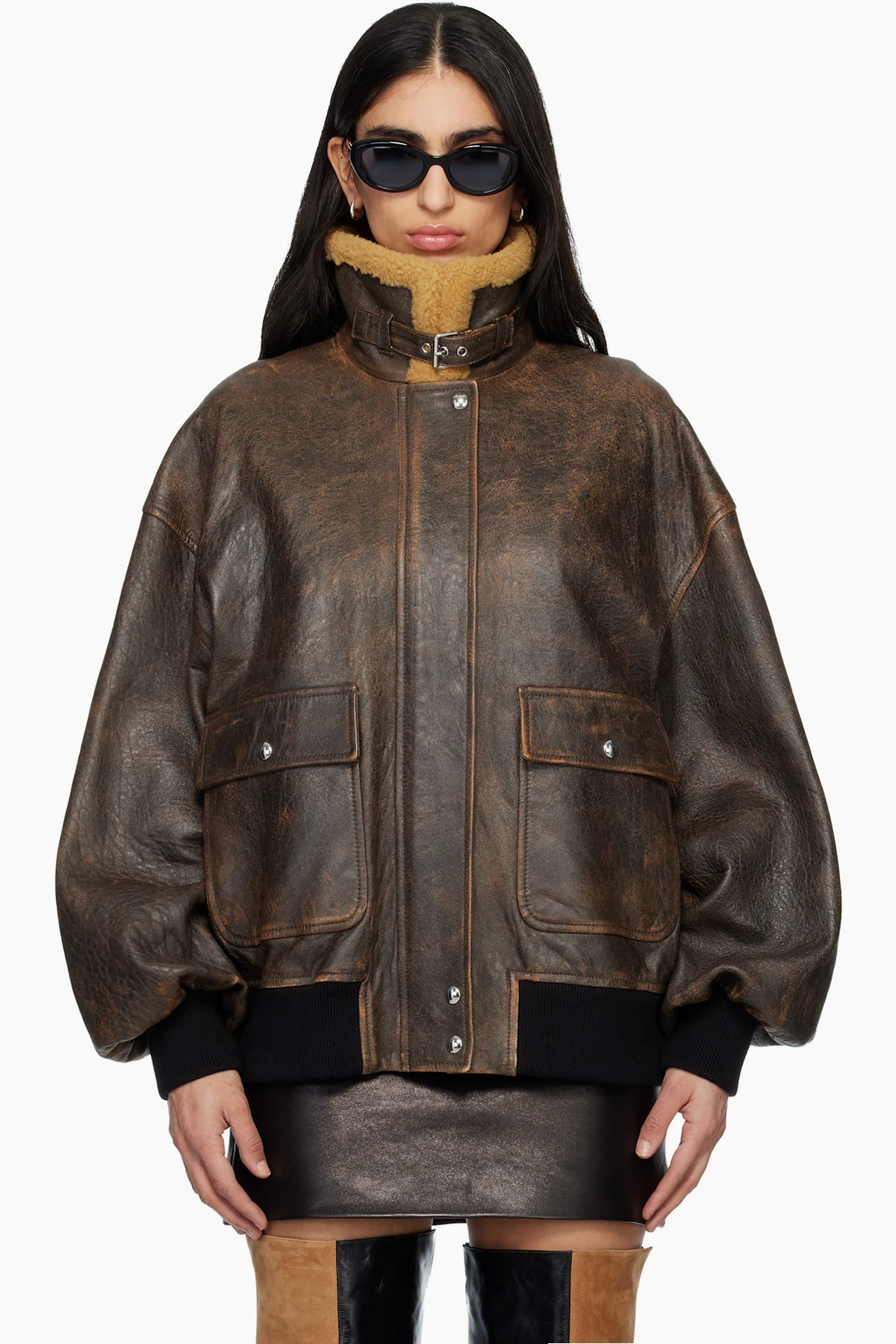 Brown Sandor Leather Jacket