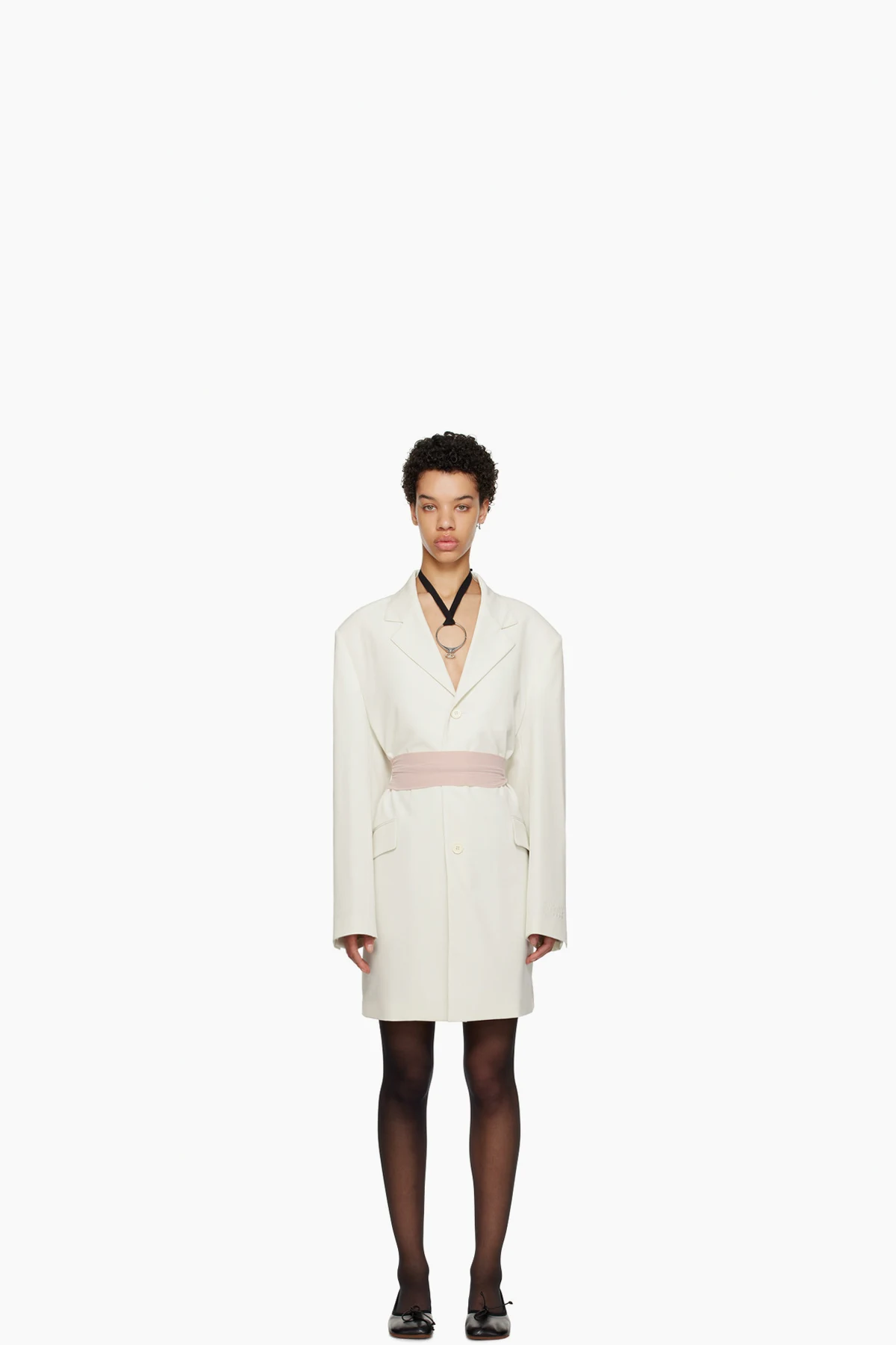 Off-White Button Coat