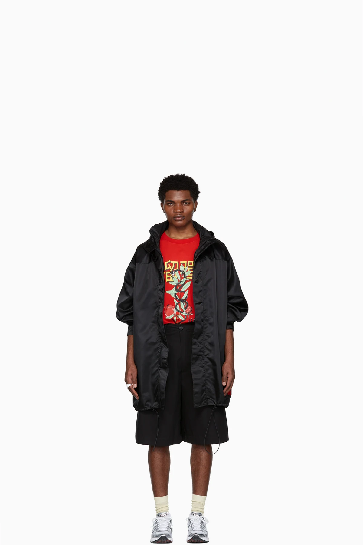 SSENSE Exclusive Black Military Parka Coat