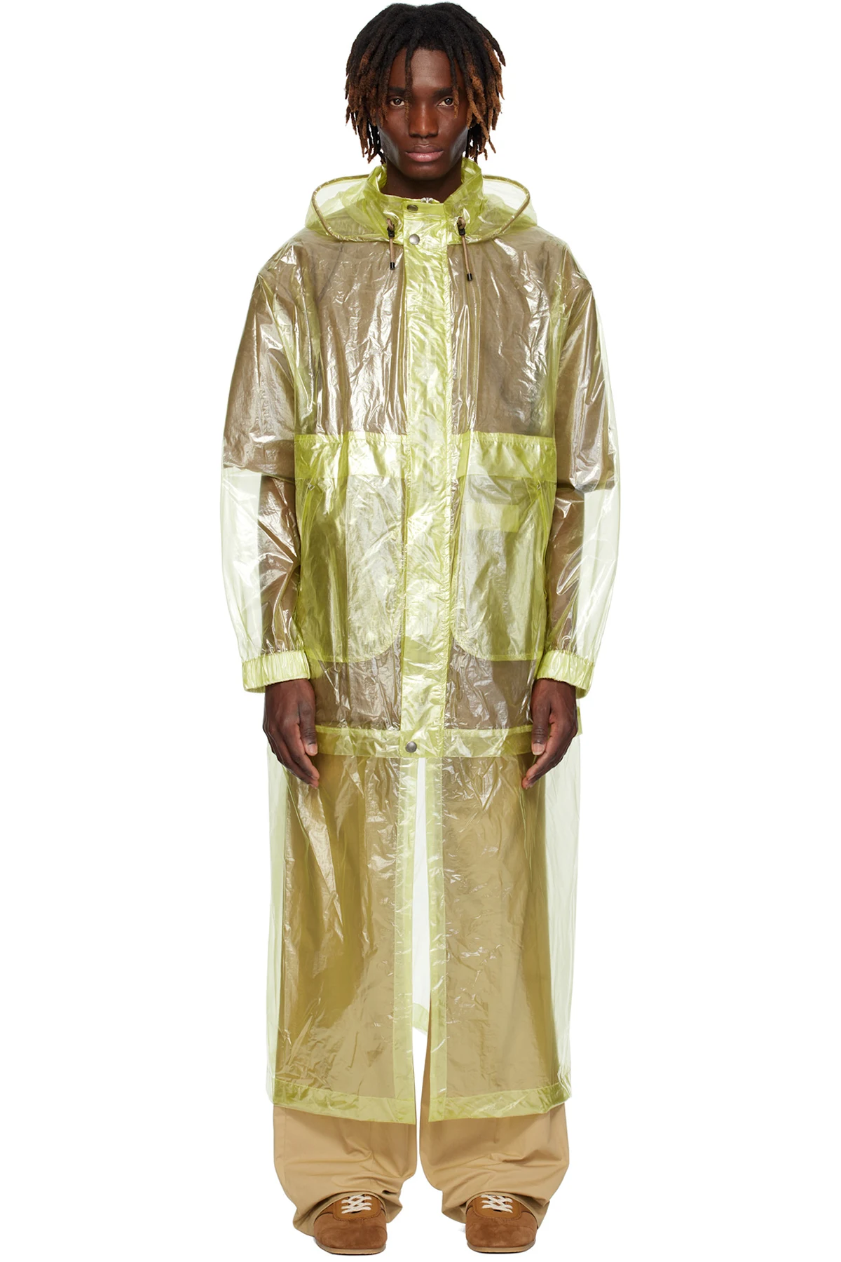 Yellow Sheer Taffeta Coat