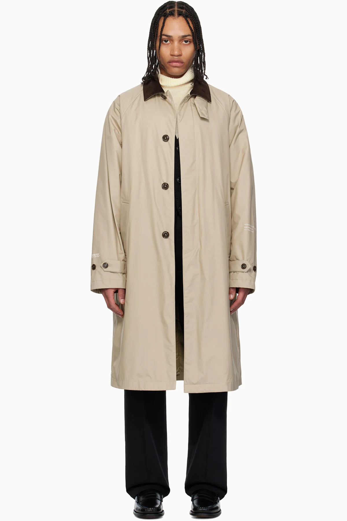 Moncler x FRGMT Hiroshi Fujiwara Beige Nabeh Down Coat