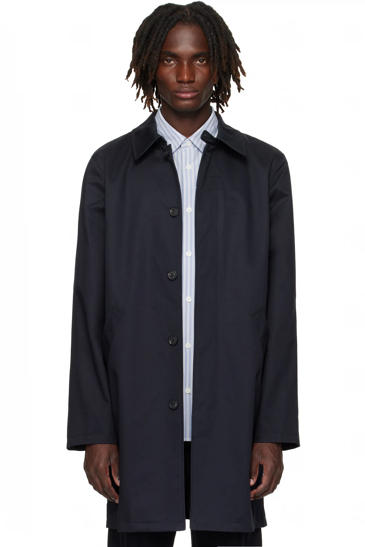 Navy Urban Mac Coat
