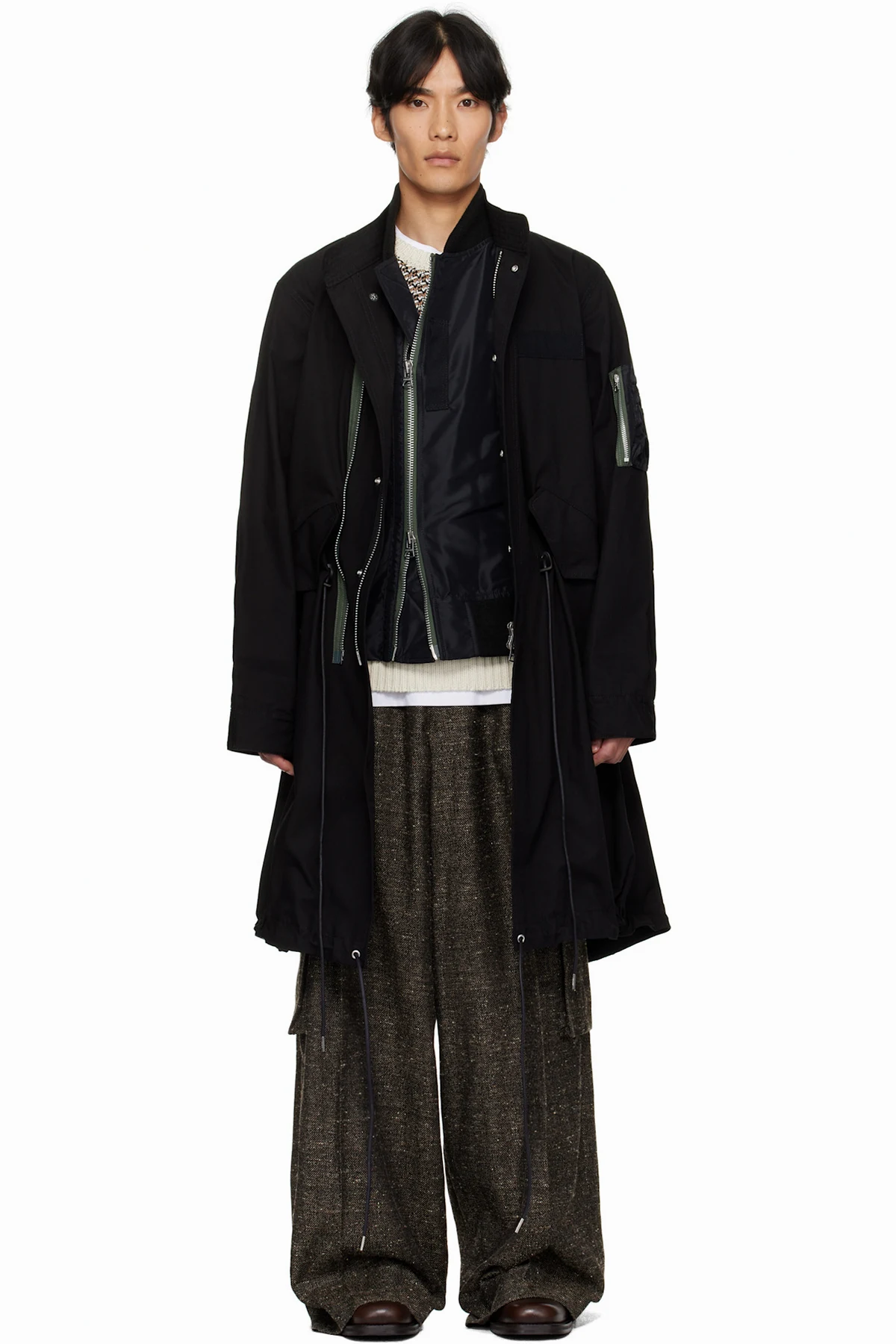 Black Rip Stop Coat