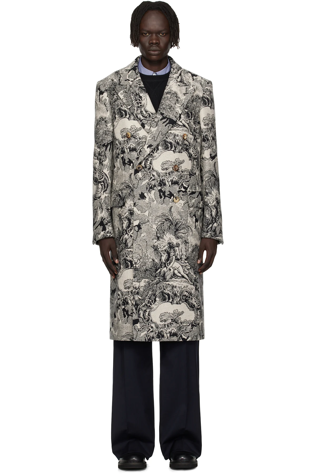 Off-White & Black Classic DB Coat