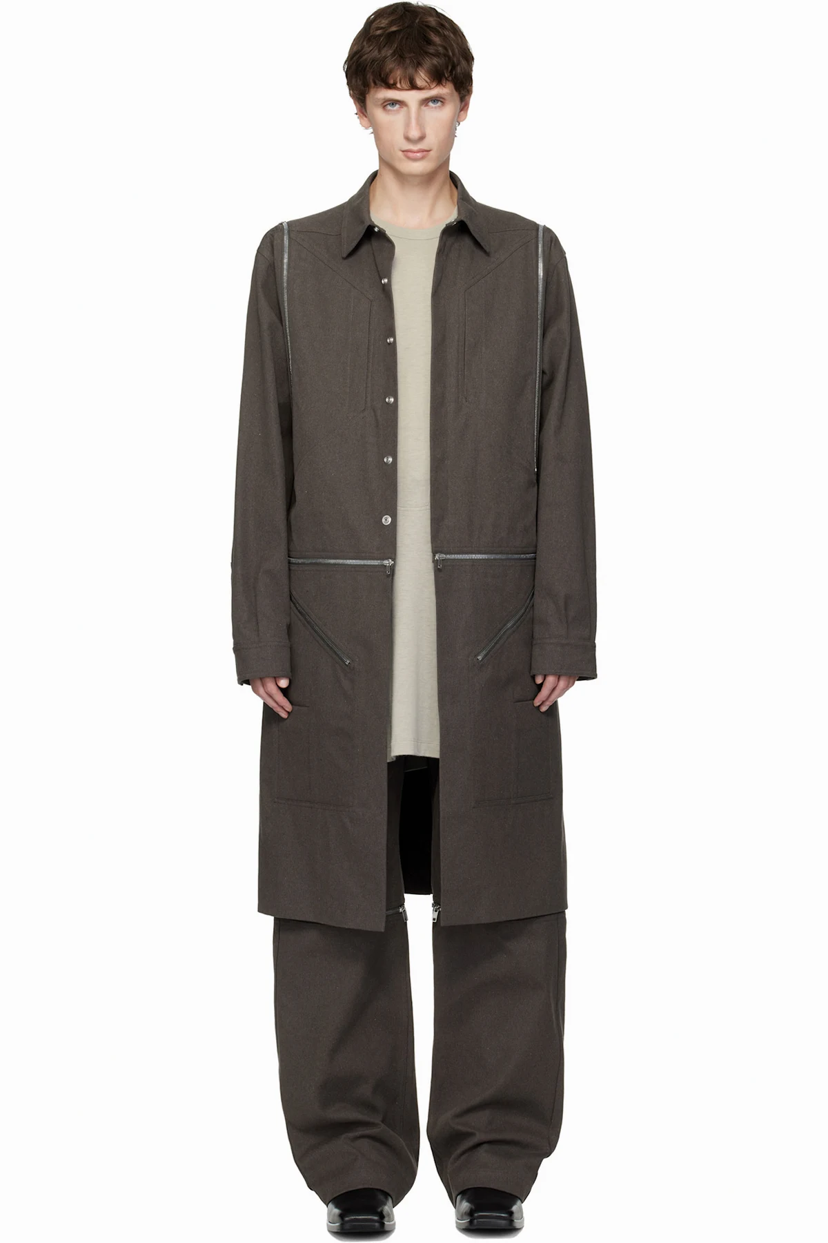 Brown Concordians Heizer Long Coat