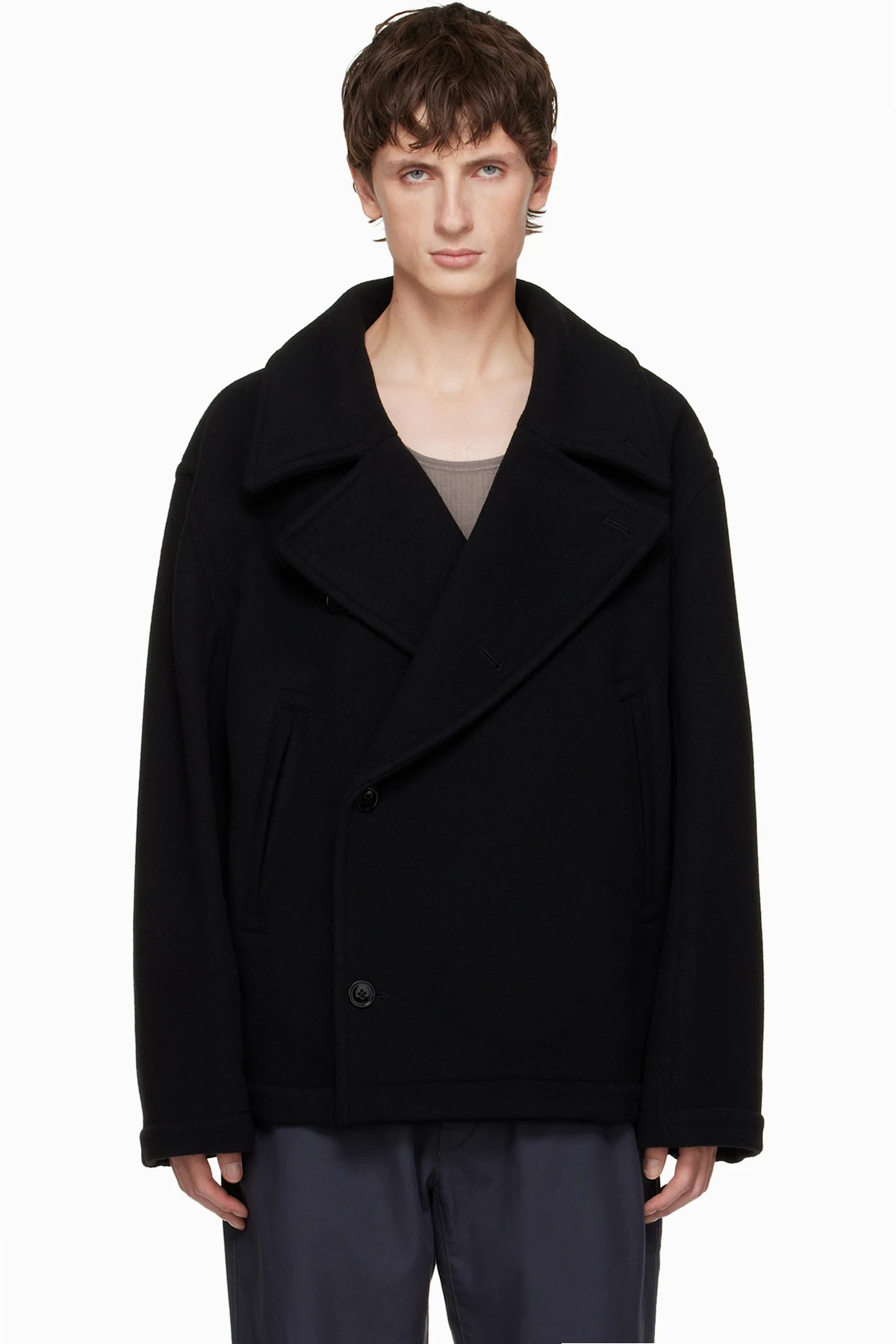 Black Boxy Coat