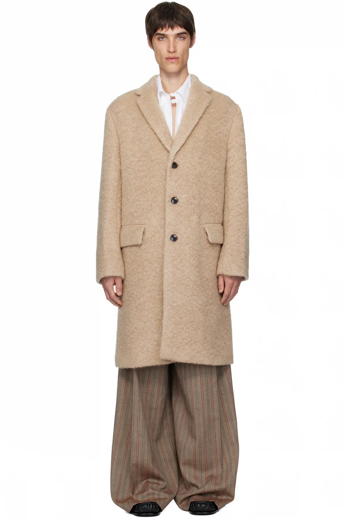 Beige Mohair Coat