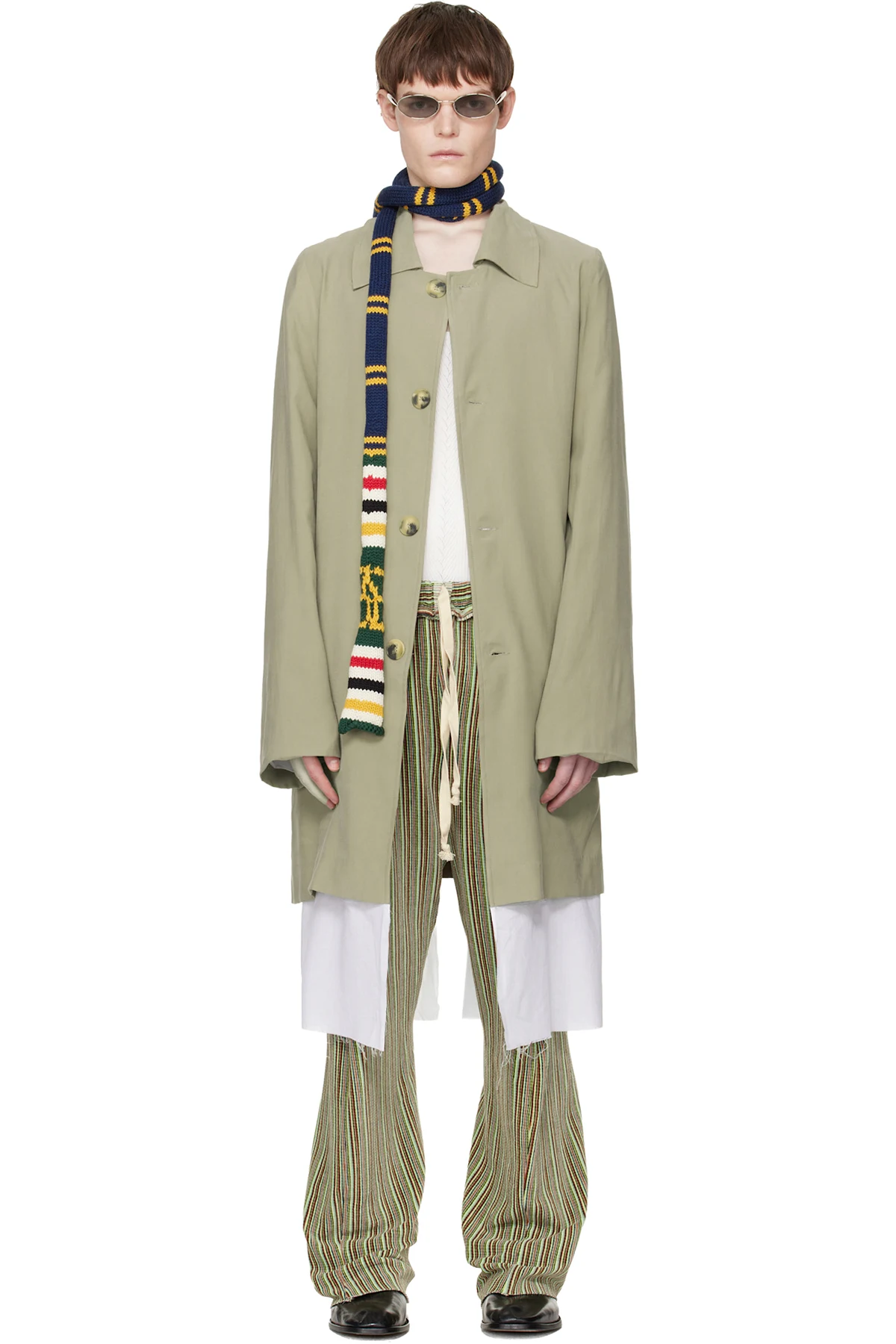 Beige Exploded Lining Coat