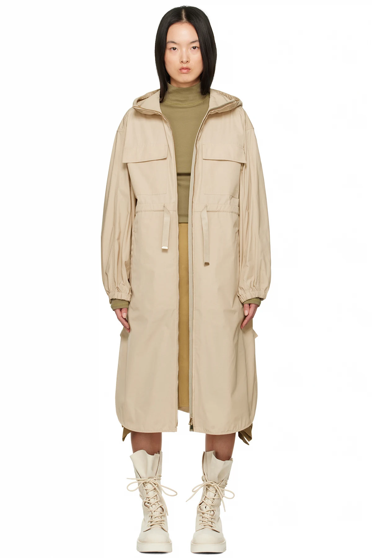 Beige Peronne Long Coat