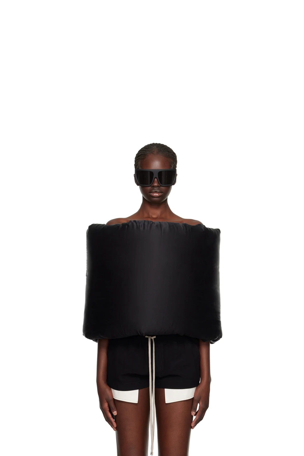 Black Donut Down Scarf