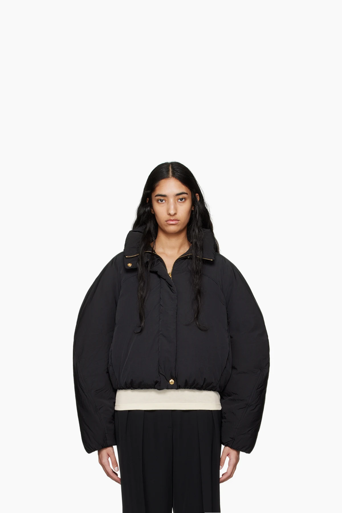 Black La Casa 'La doudoune courte Caraco' Jacket