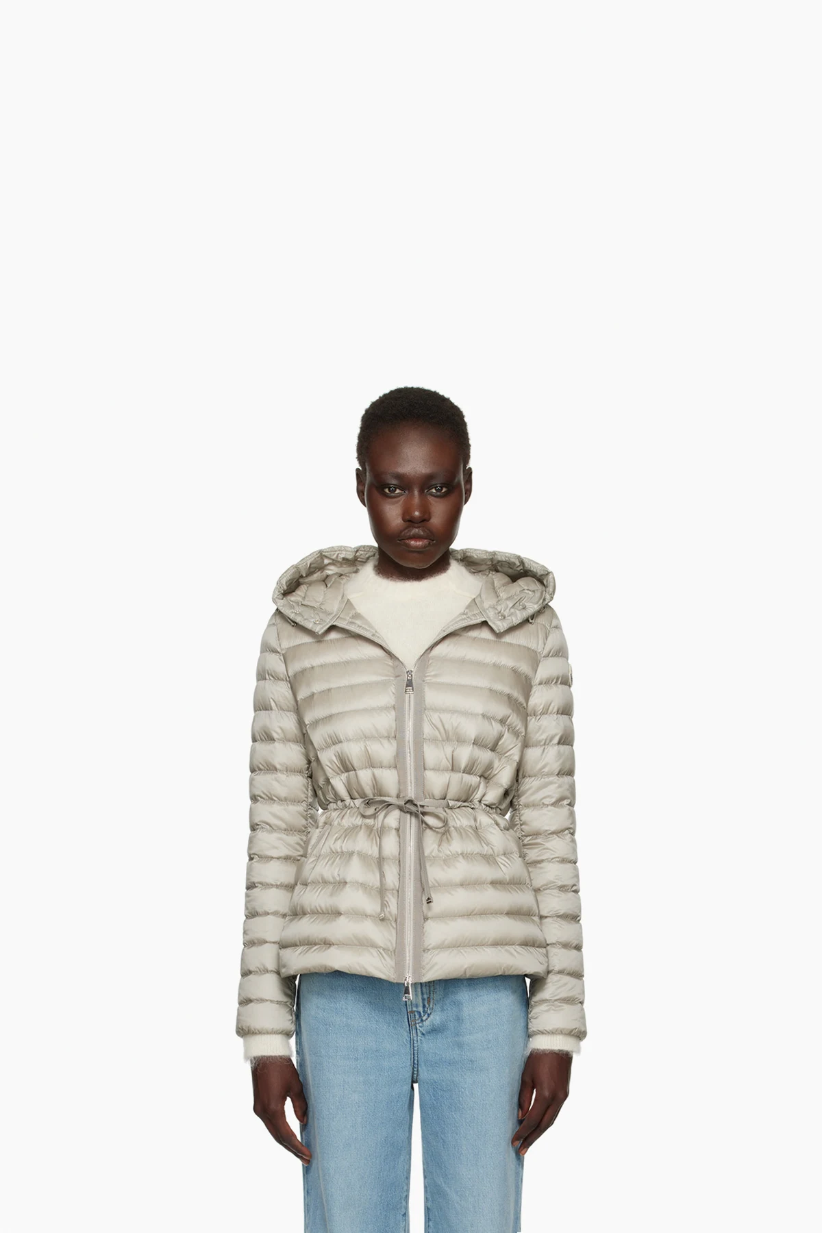 Gray Raie Short Down Jacket