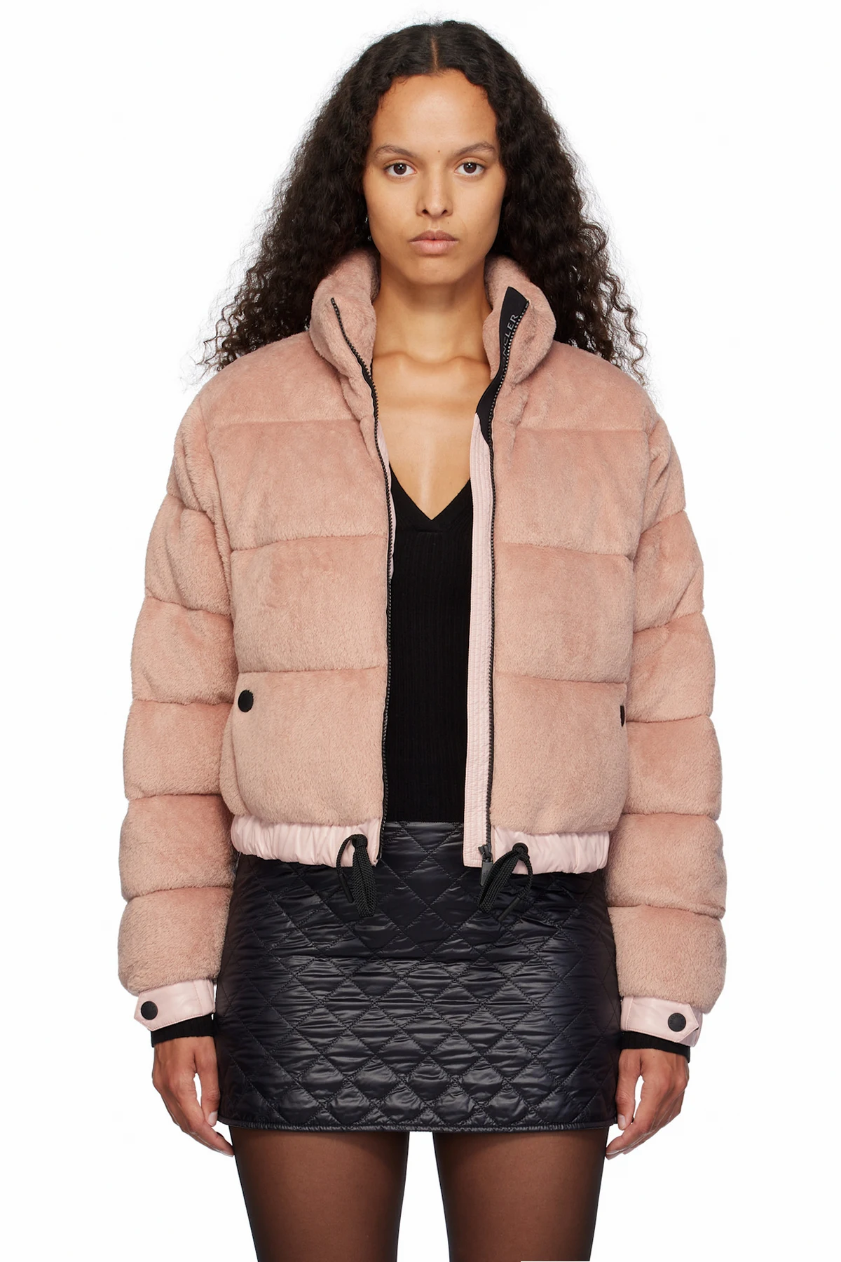 Pink Ayse Short Down Jacket