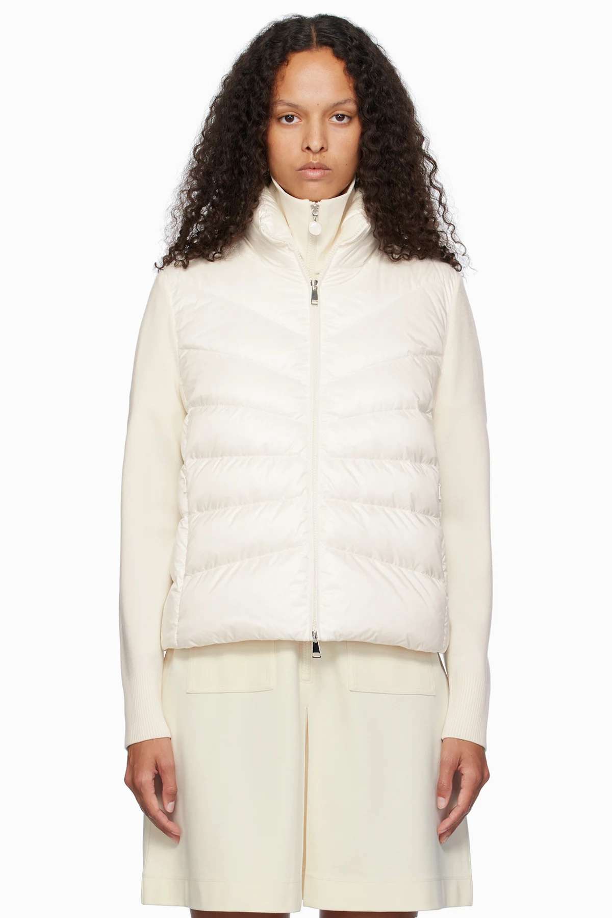 Off-White Padded Wool Down Cardigan