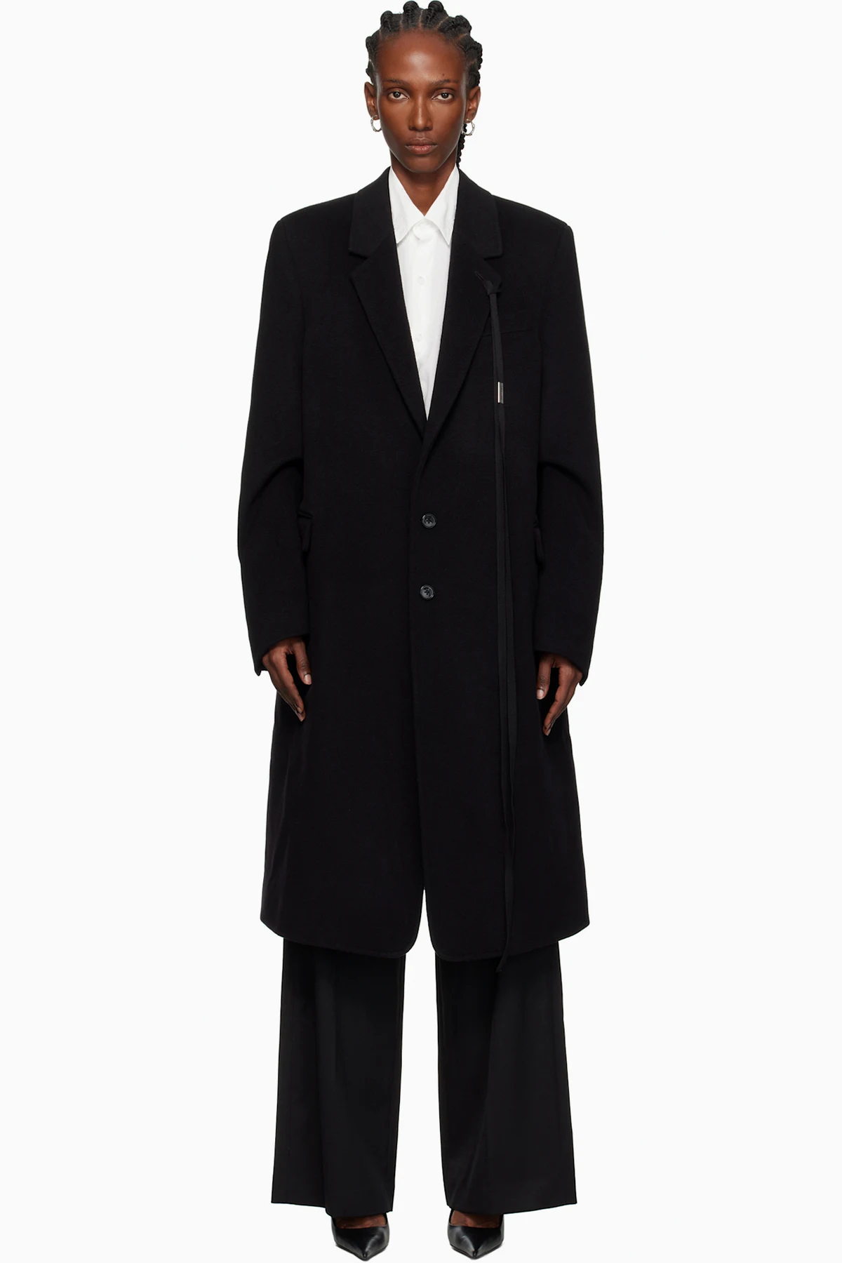 Black Viv High Comfort Tailored Coat