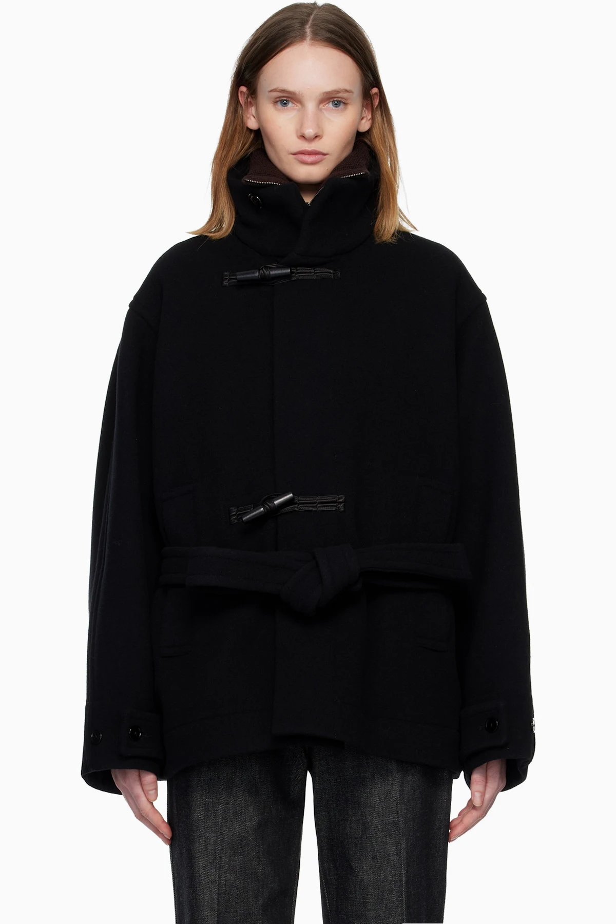 Black Short Duffle Coat
