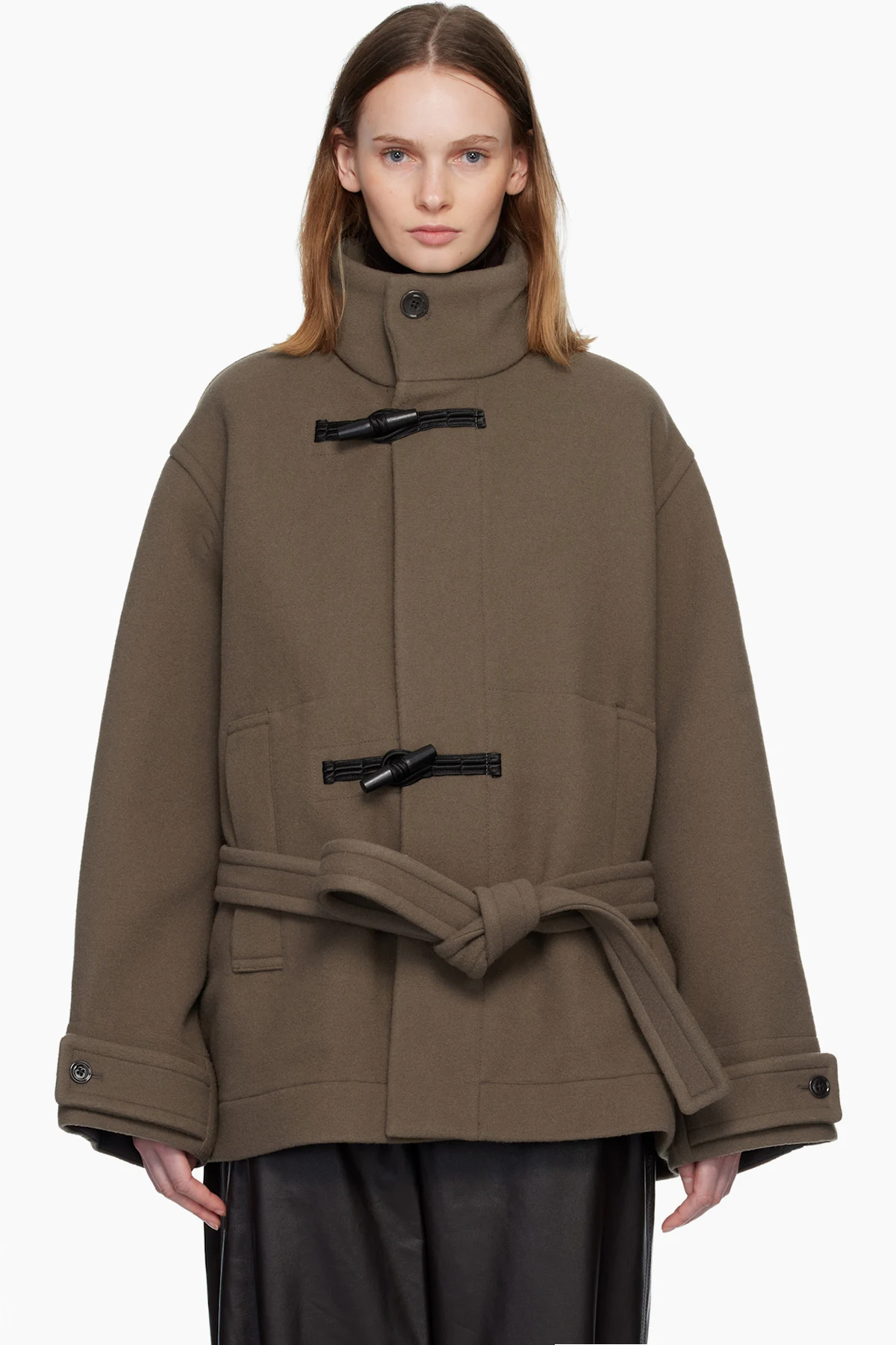 Taupe Short Duffle Coat