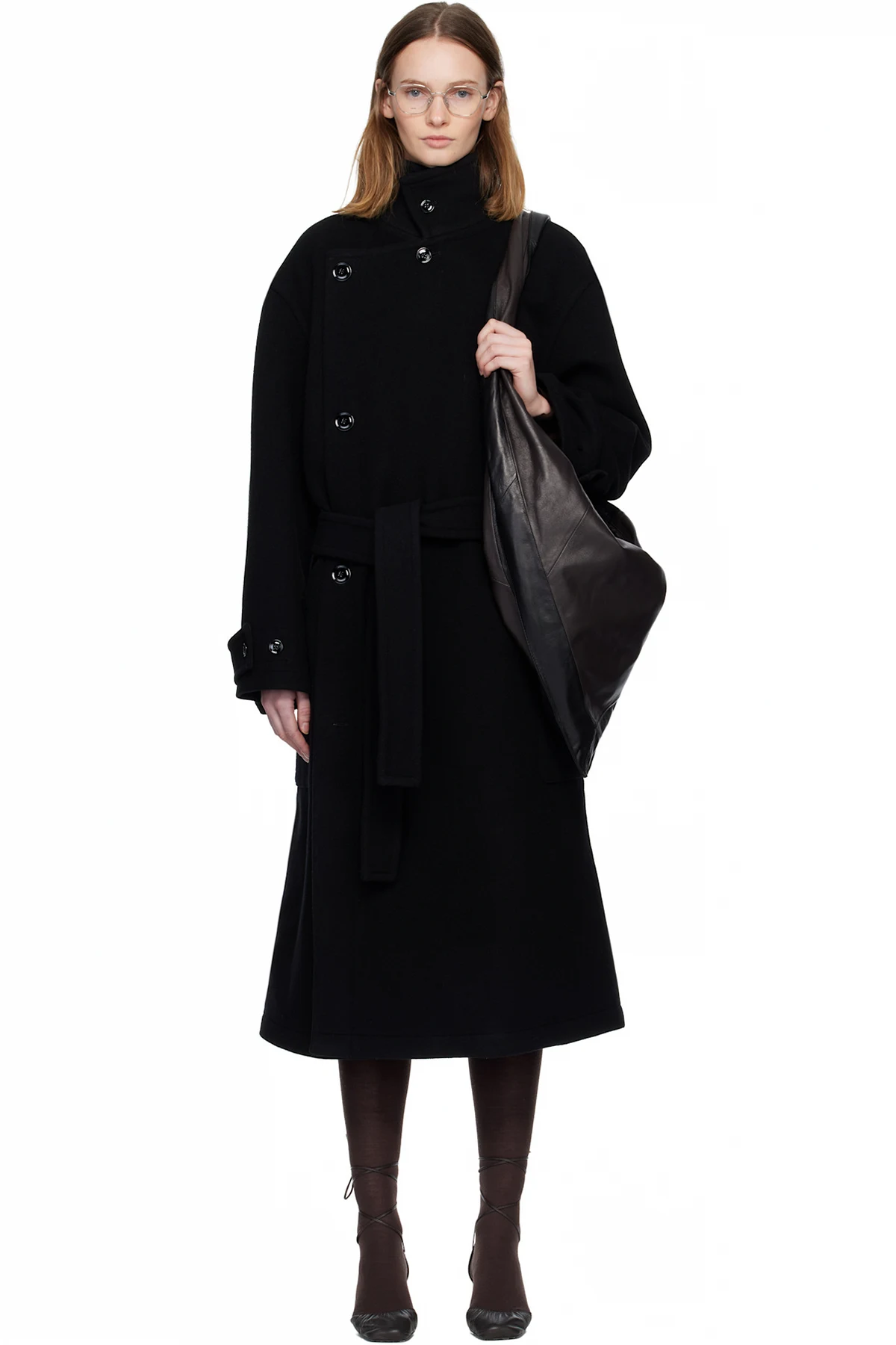 Black Wrap Coat