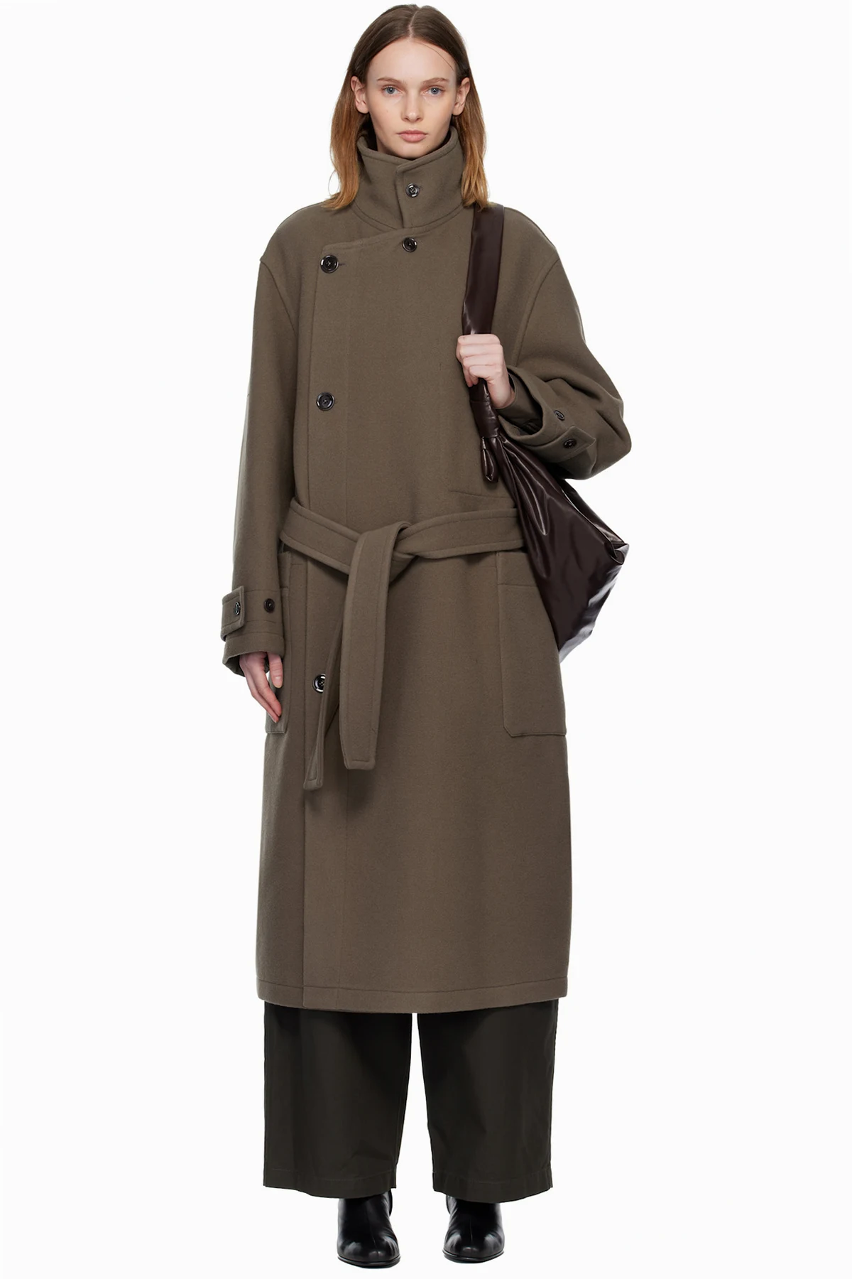 Taupe Wrap Coat
